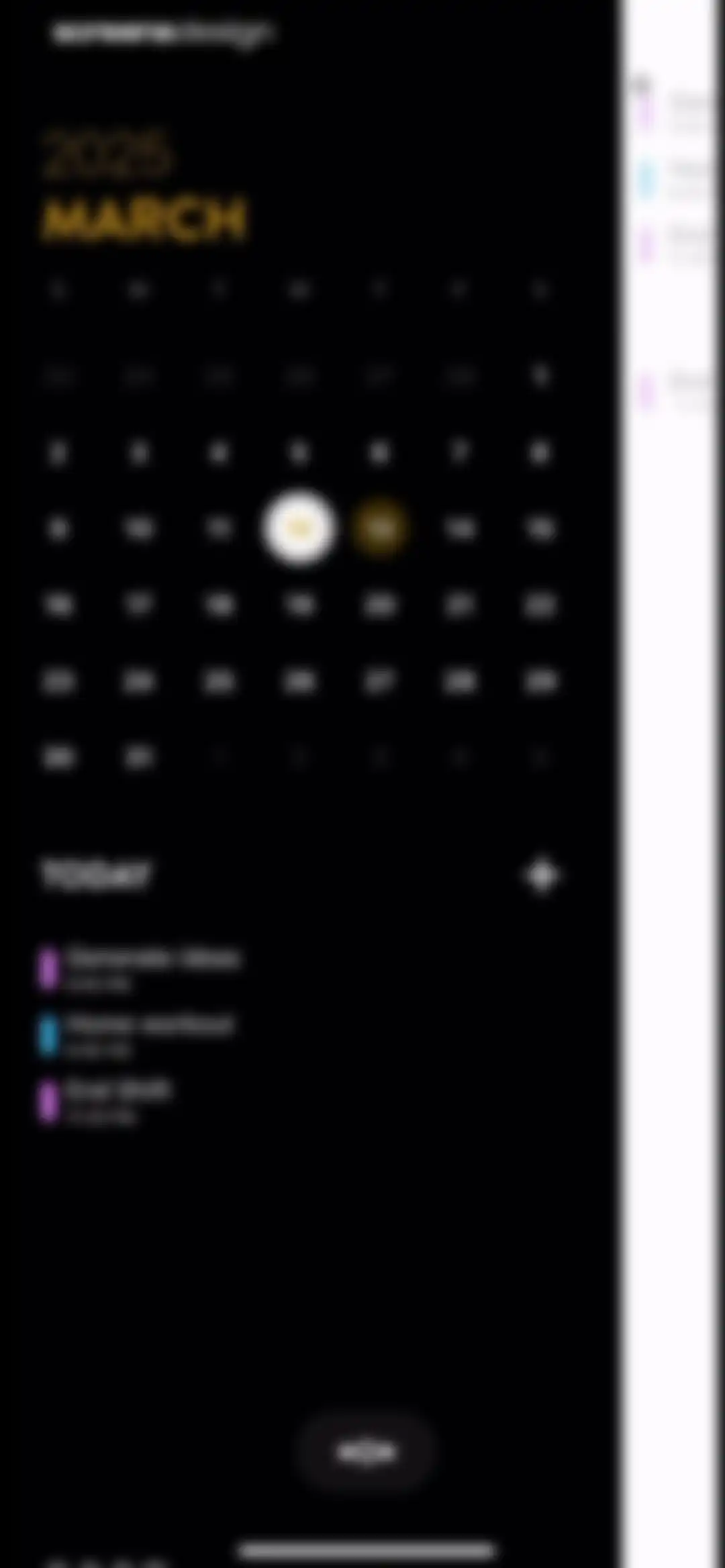 Timepage: Calendar Planner screen 67