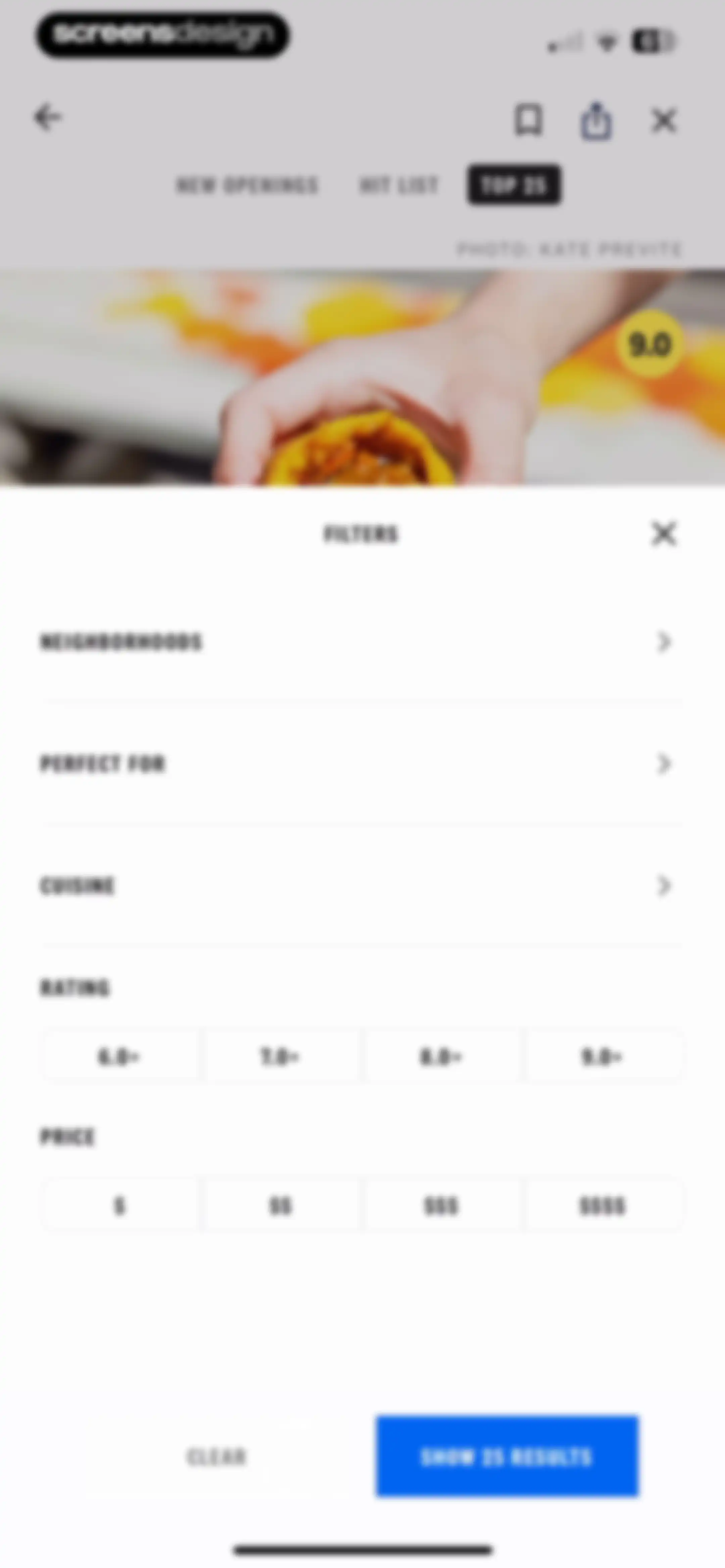 The Infatuation screen 41