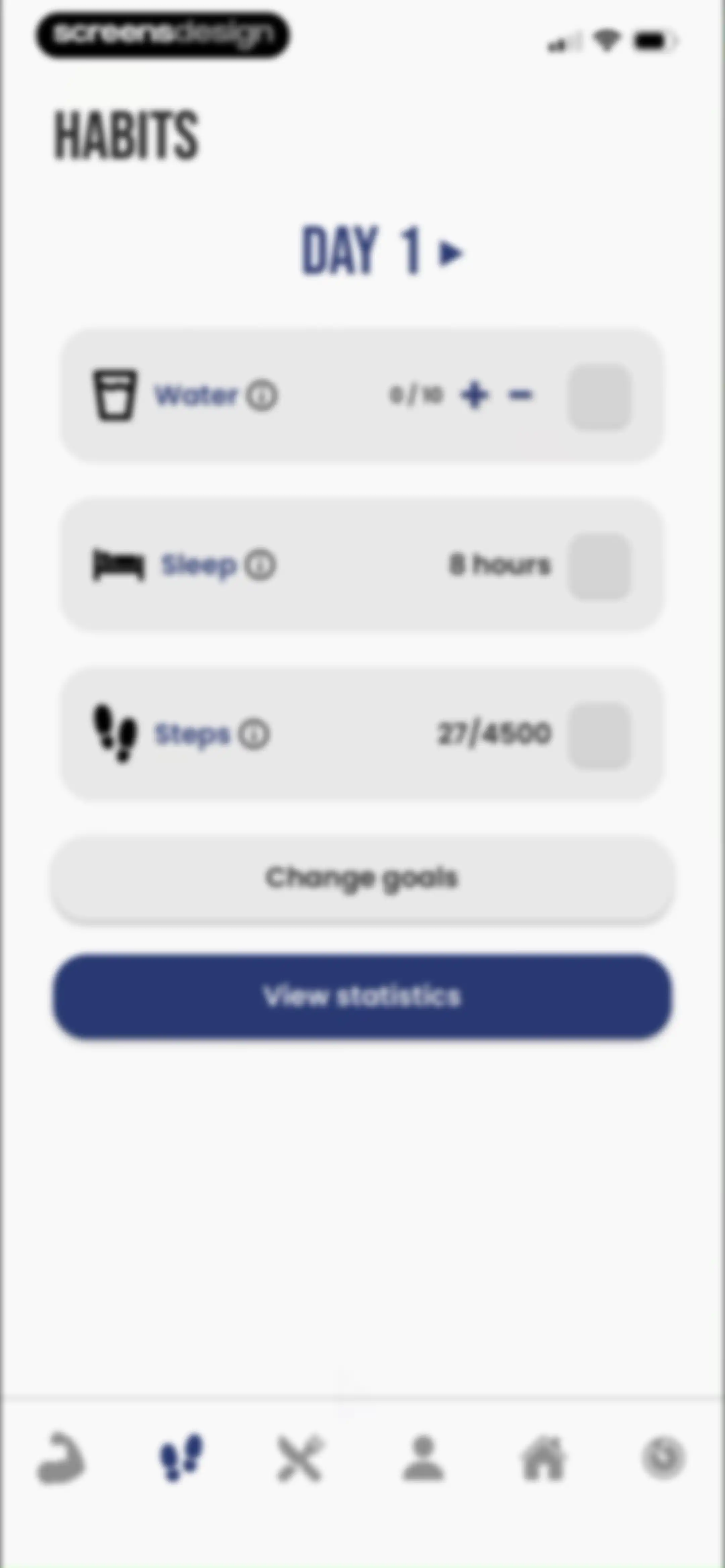 90 Day Challenge screen 60