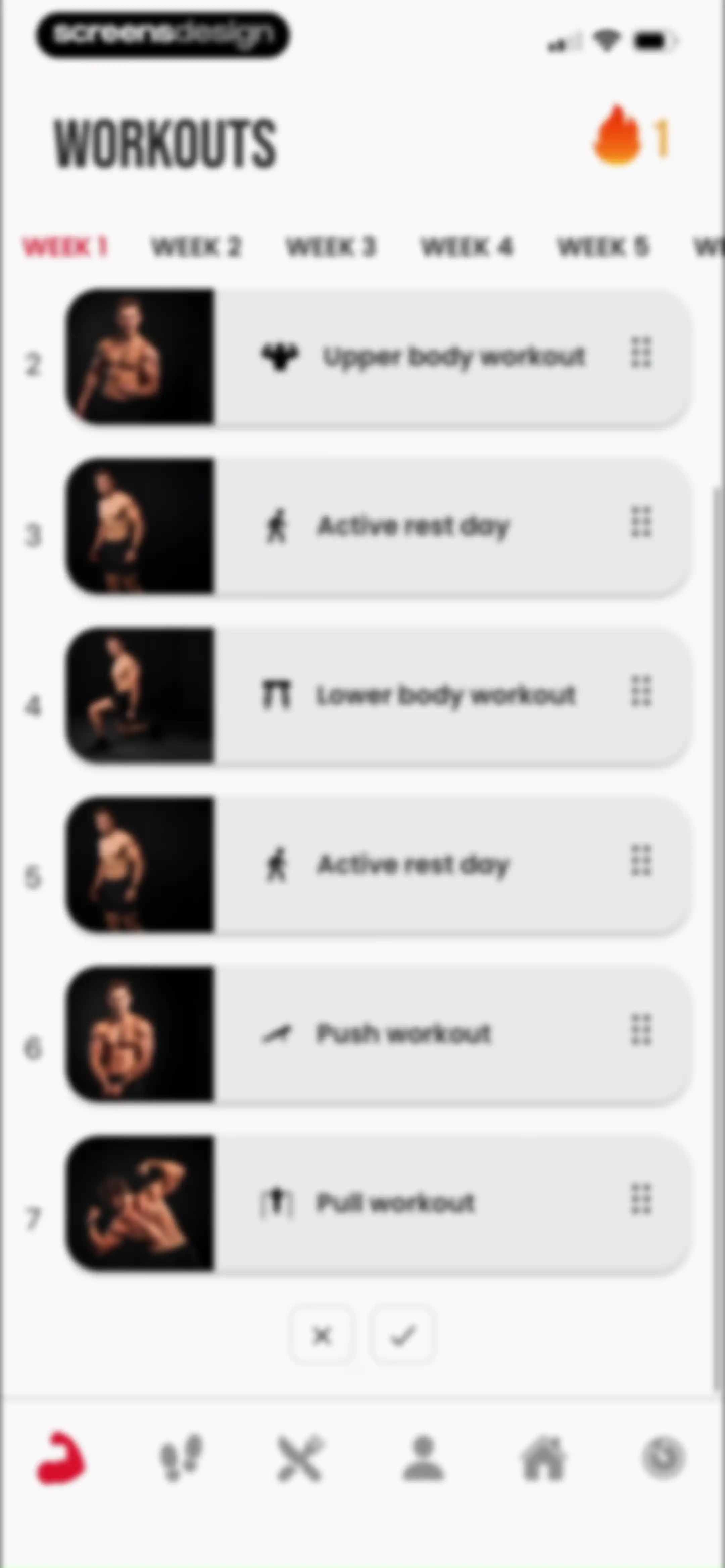 90 Day Challenge screen 57
