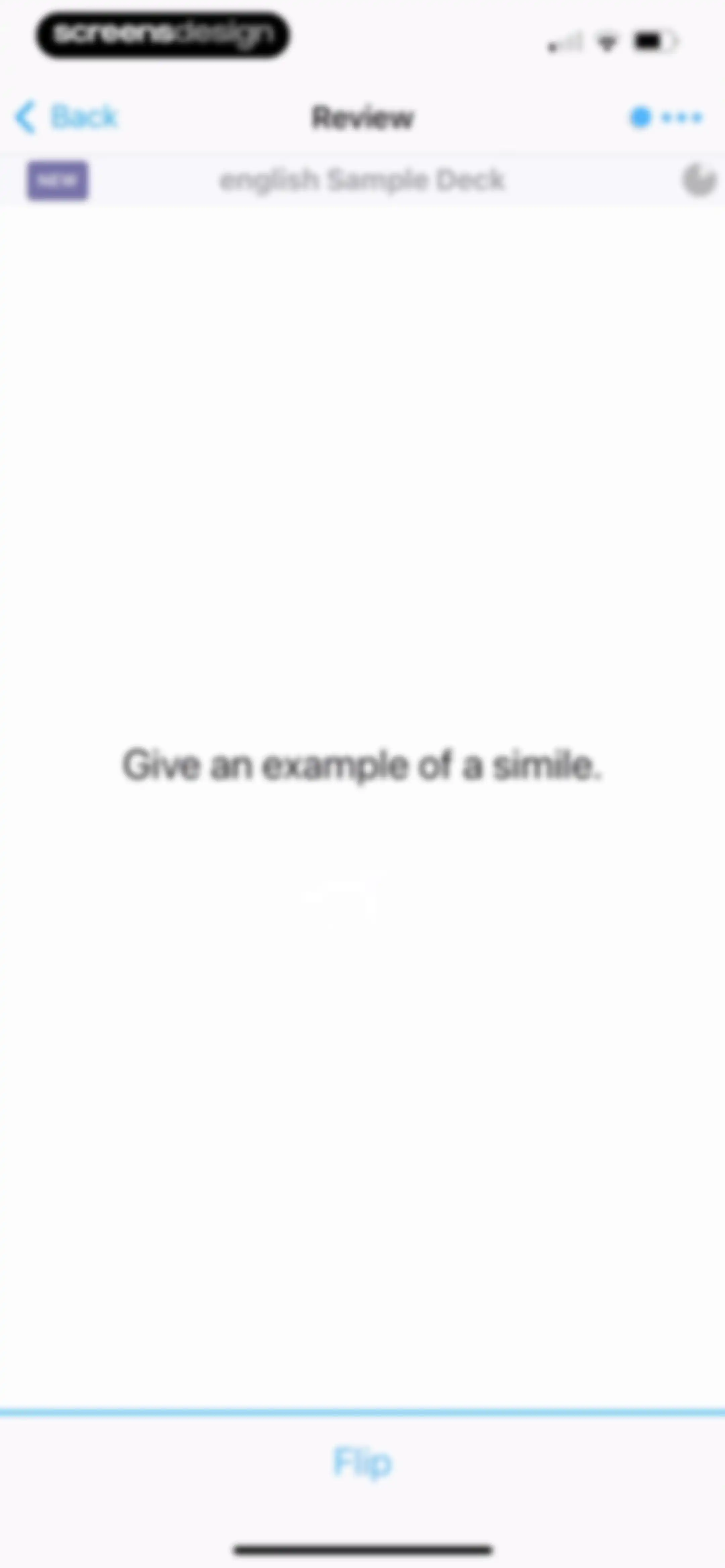 AlgoApp - Flashcards screen 11