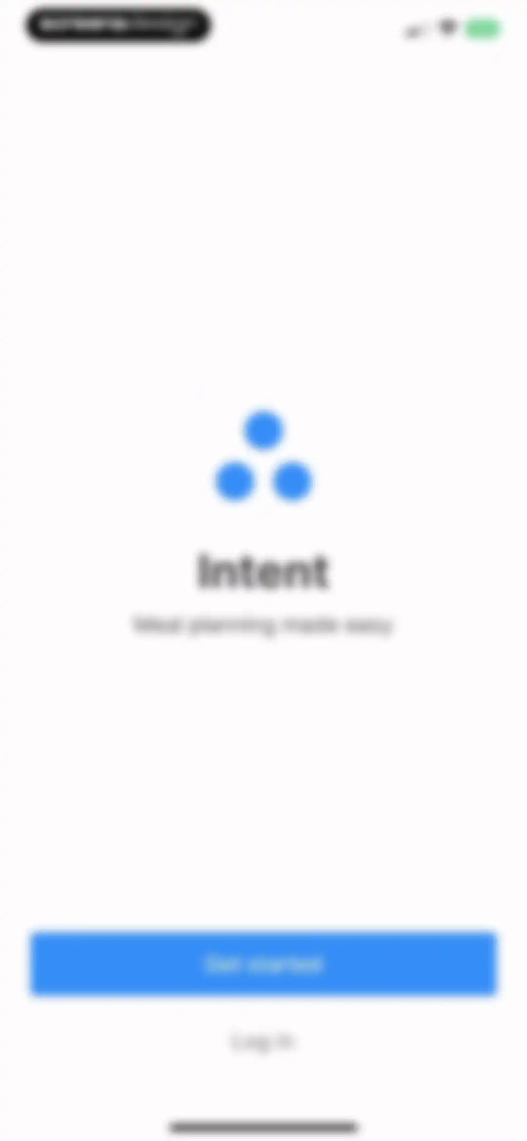 Intent - Meal Planner screen 2
