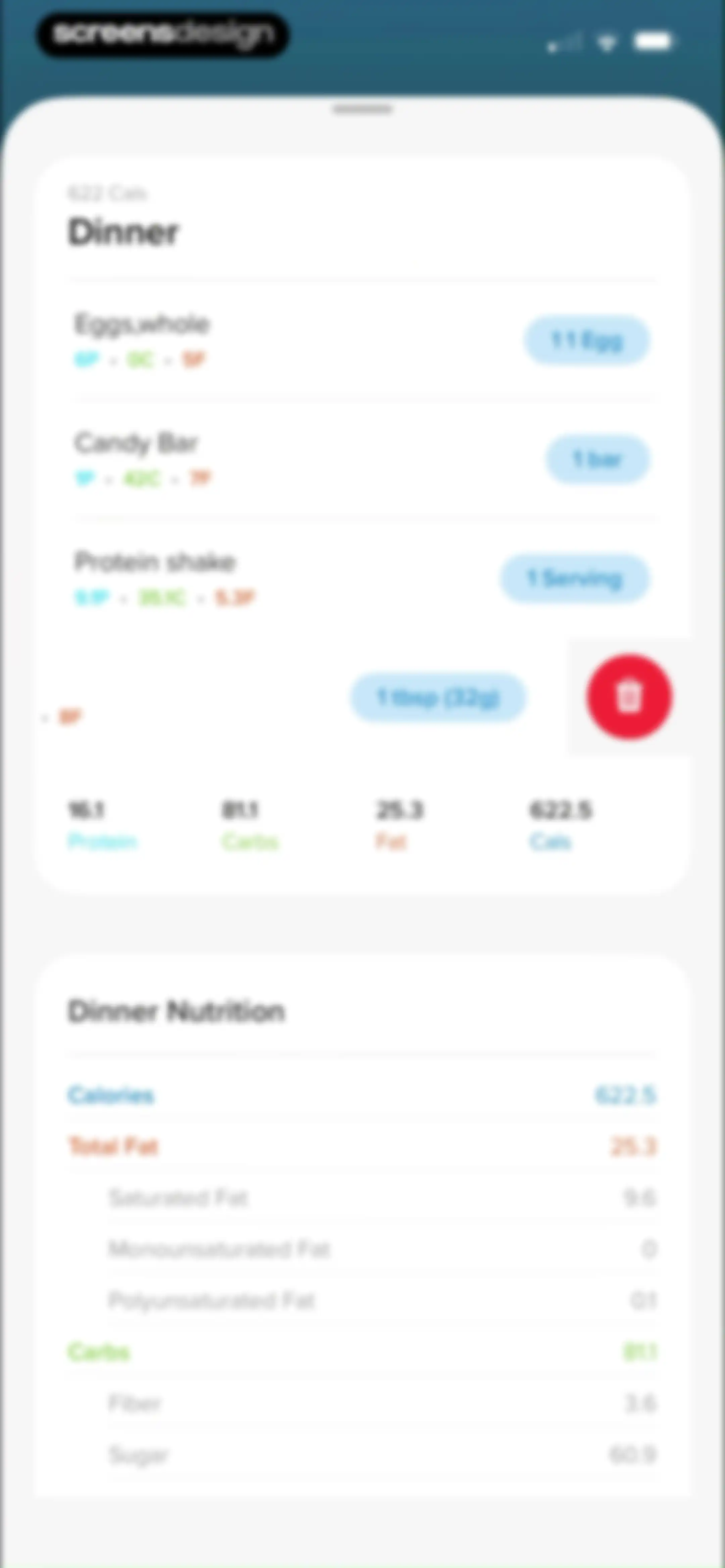 My Macros+ | Macro Tracker screen 89
