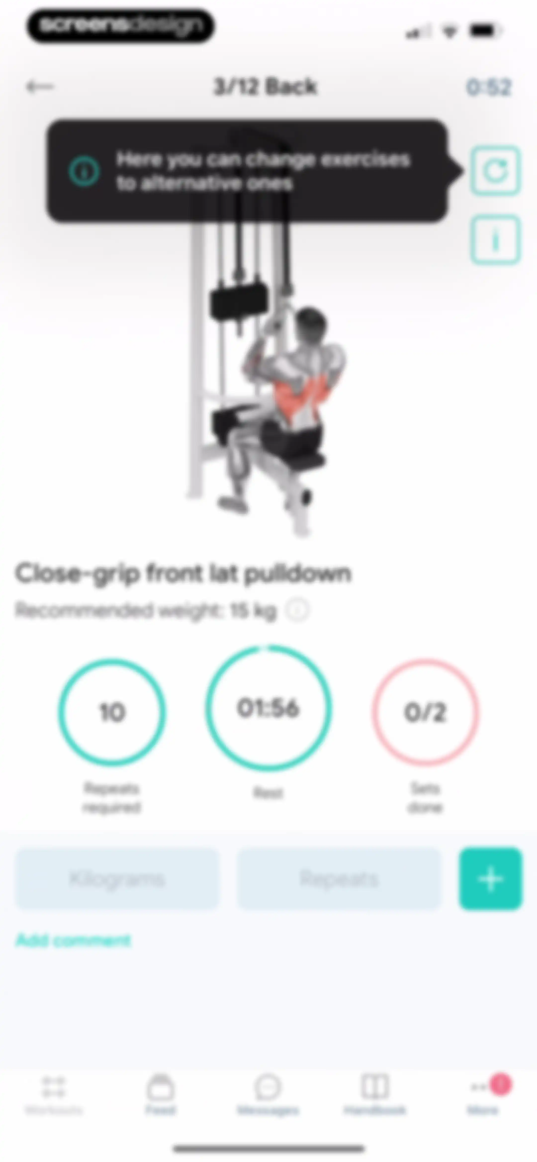 Fitness App: Gym Workout Plan screen 54