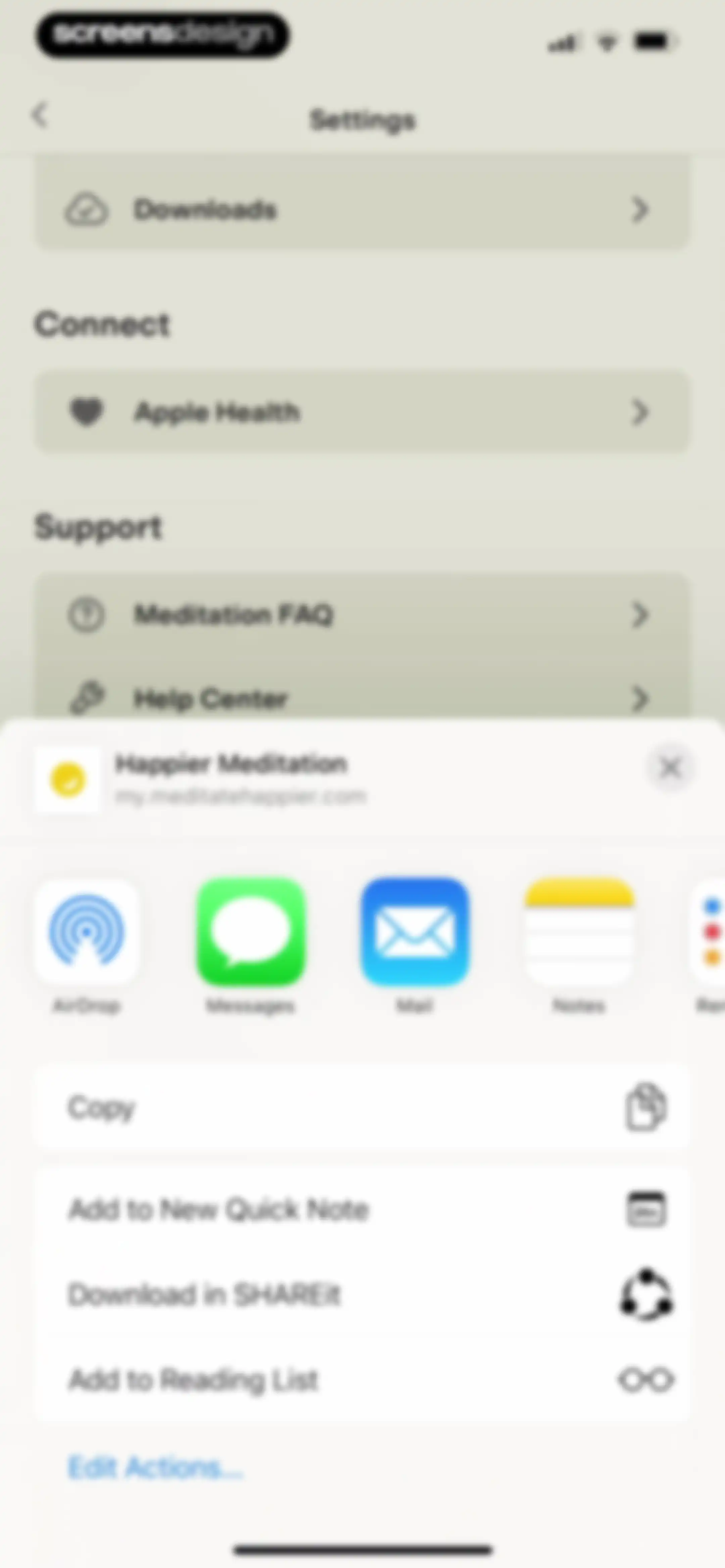 Happier Meditation screen 146