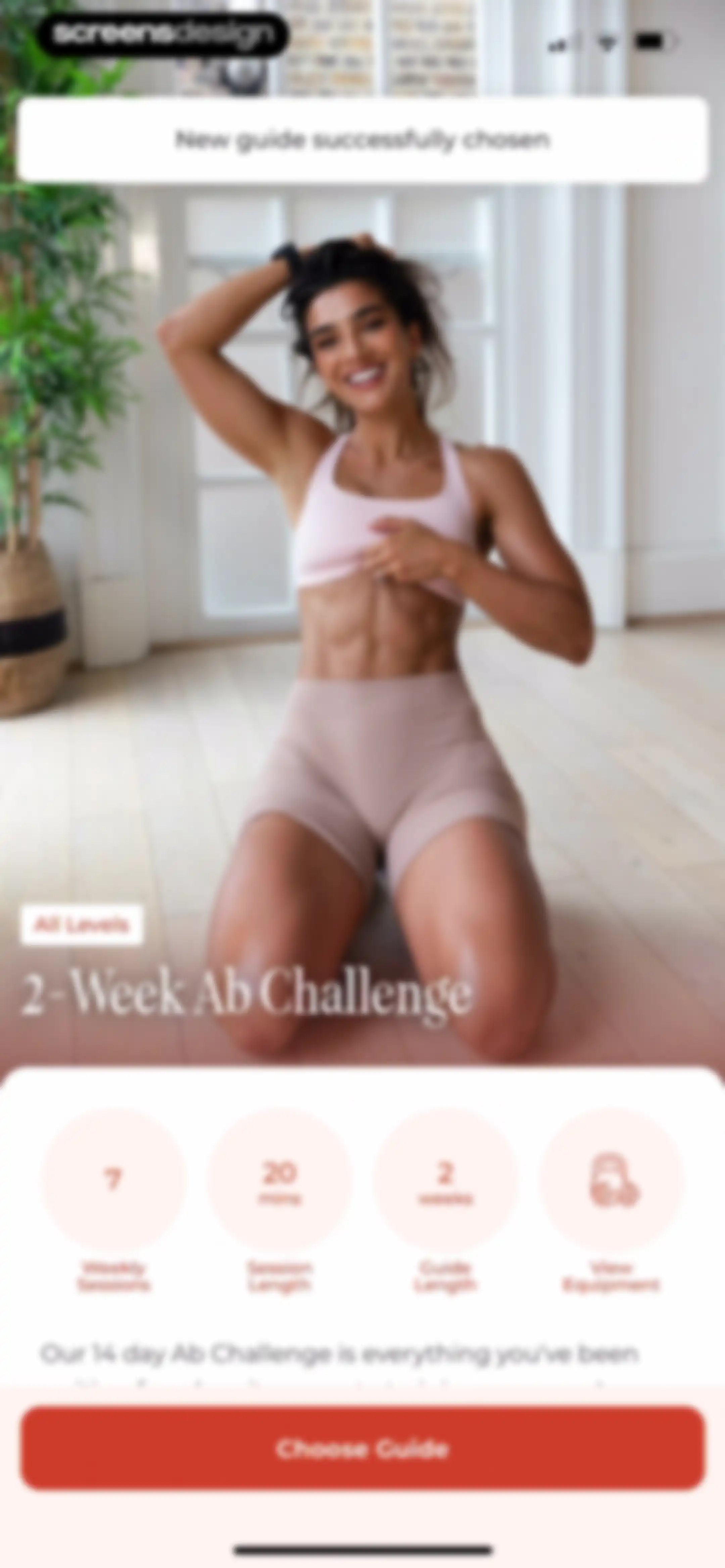 WeGLOW: Home Workout for Women screen 118