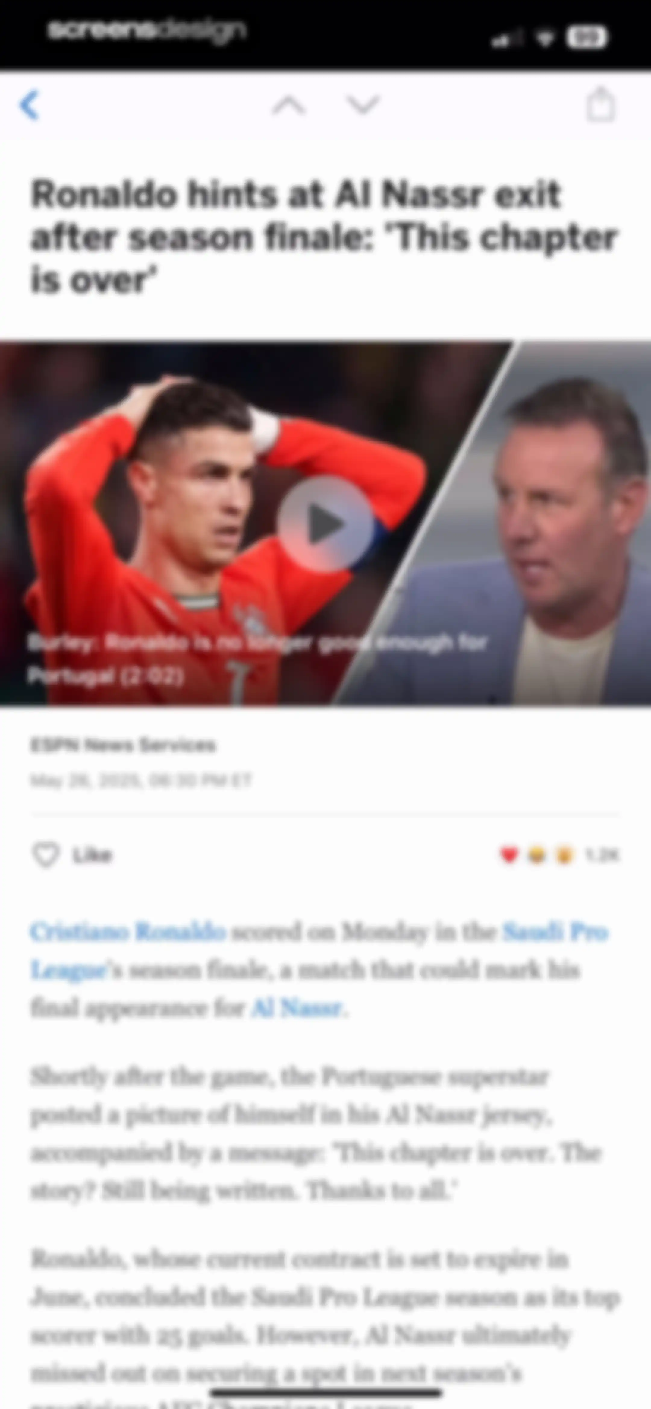 ESPN: Live Sports & Scores screen 58