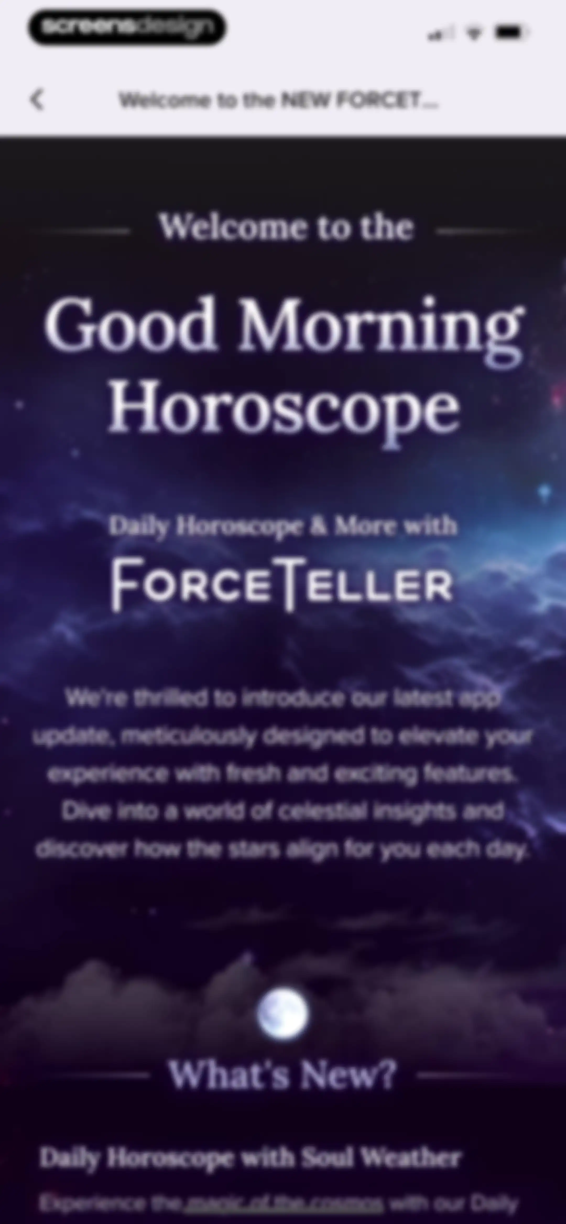 FORCETELLER: Daily Horoscope screen 120
