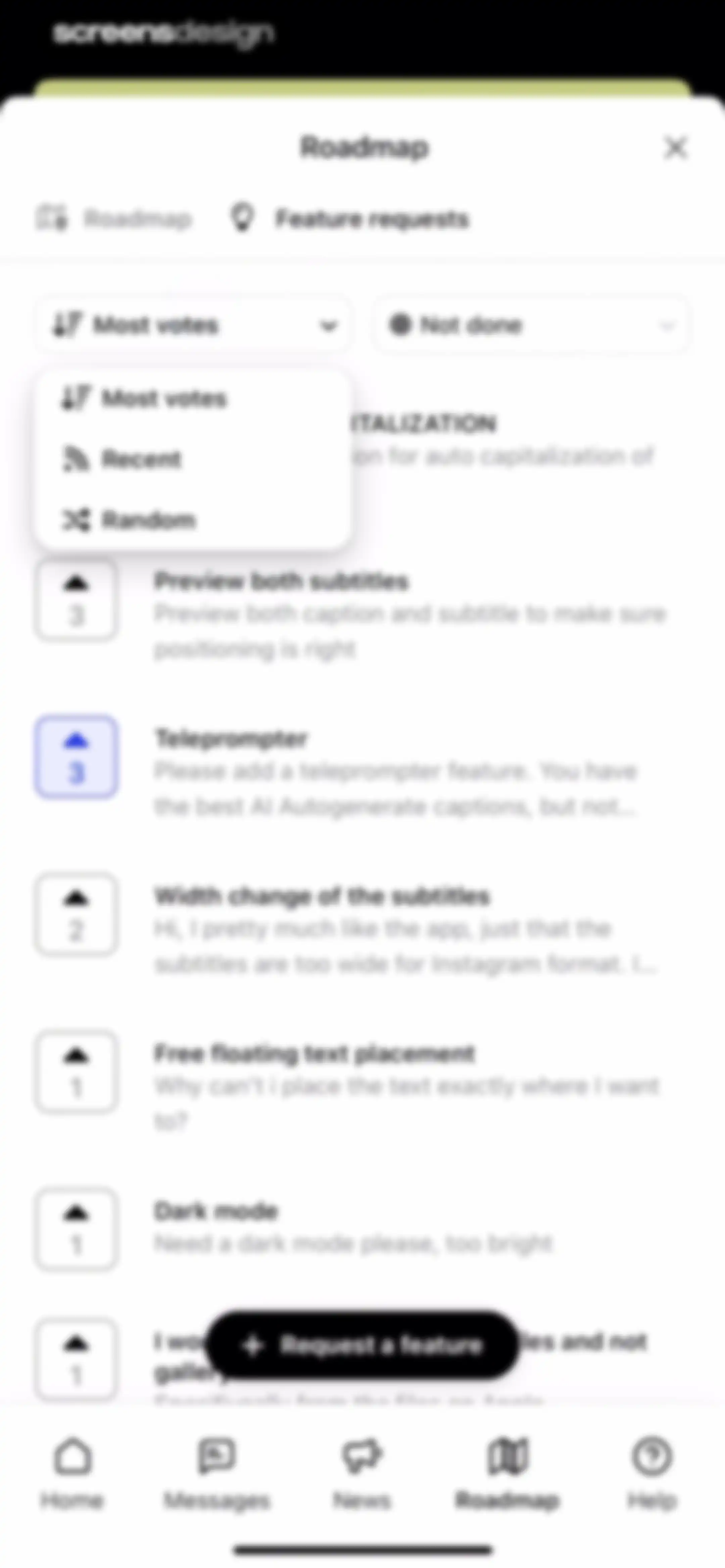 Subcap: Captions AI, Subtitles screen 63