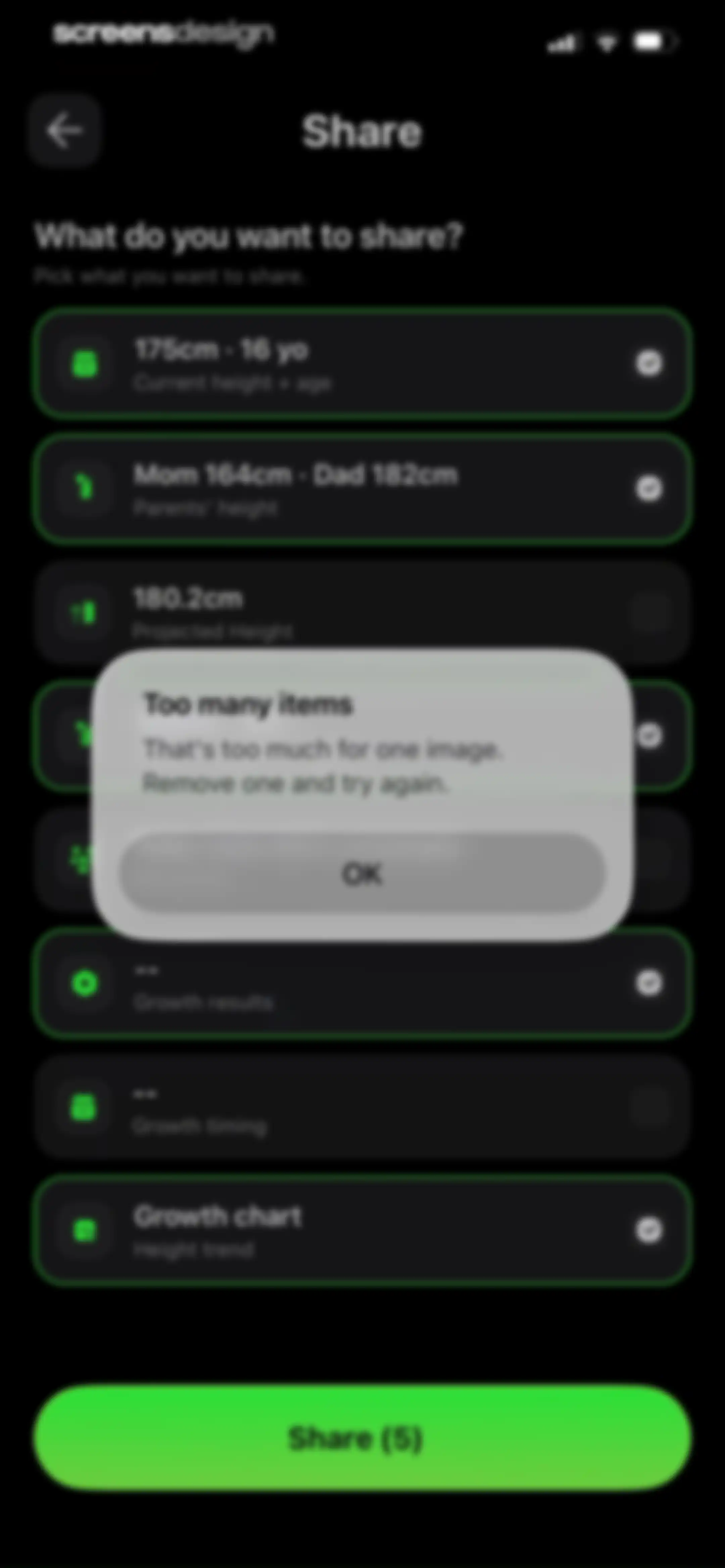 GoTall - Height Predictor screen 68