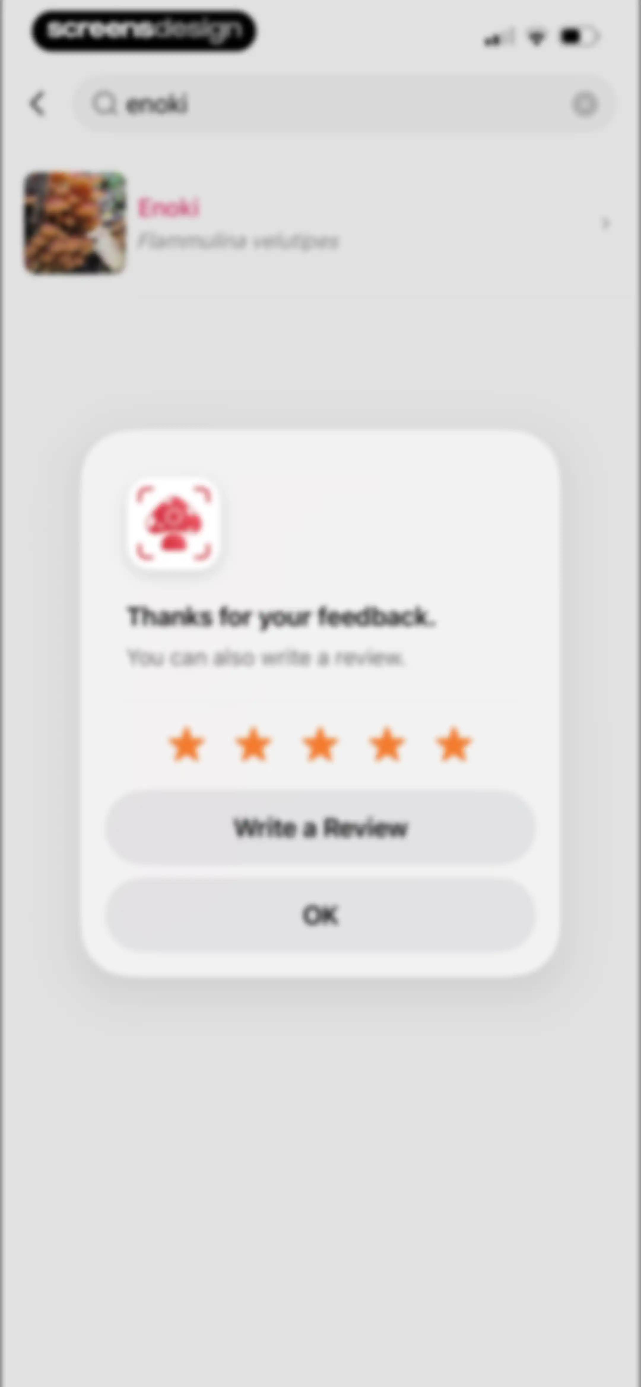 Picture Mushroom: Identifier screen 61