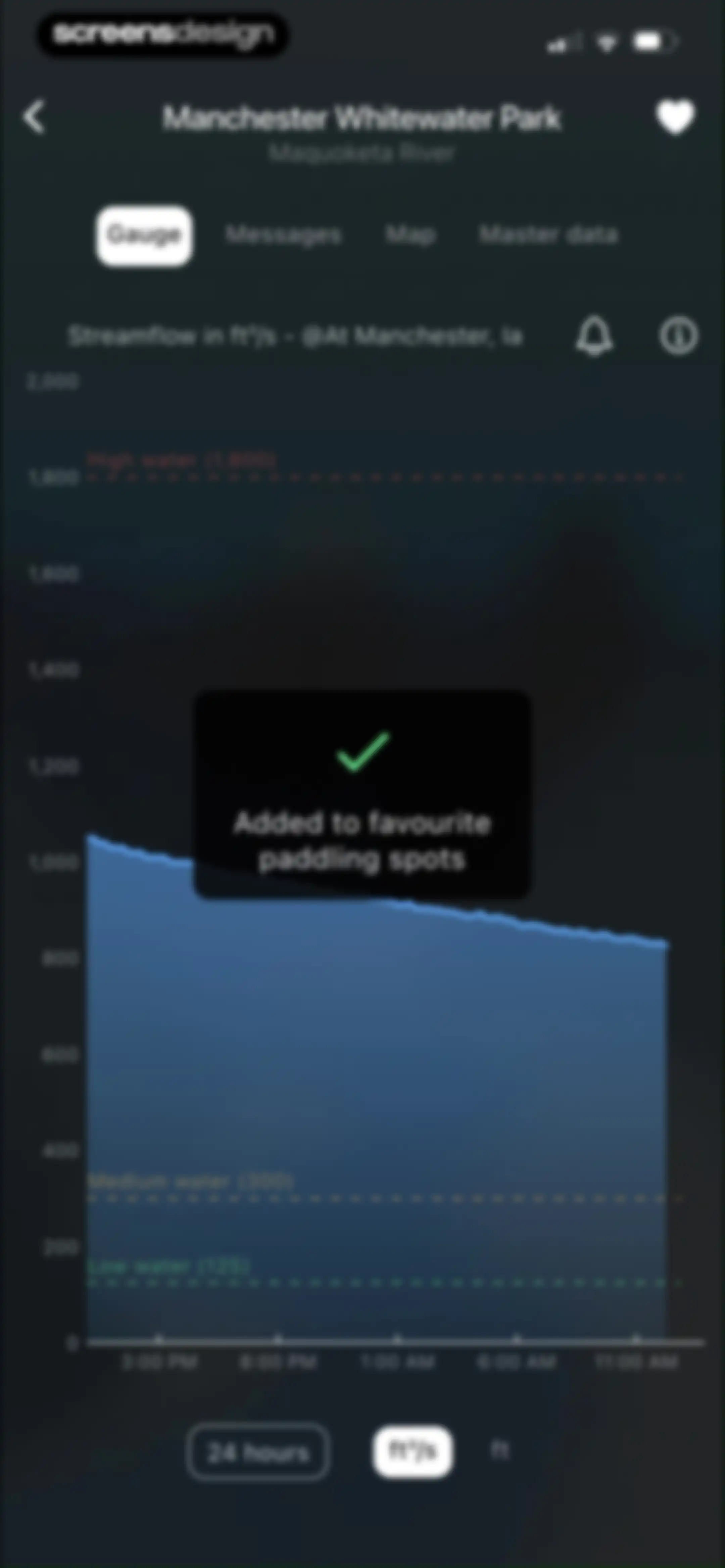 RiverApp - River levels screen 44