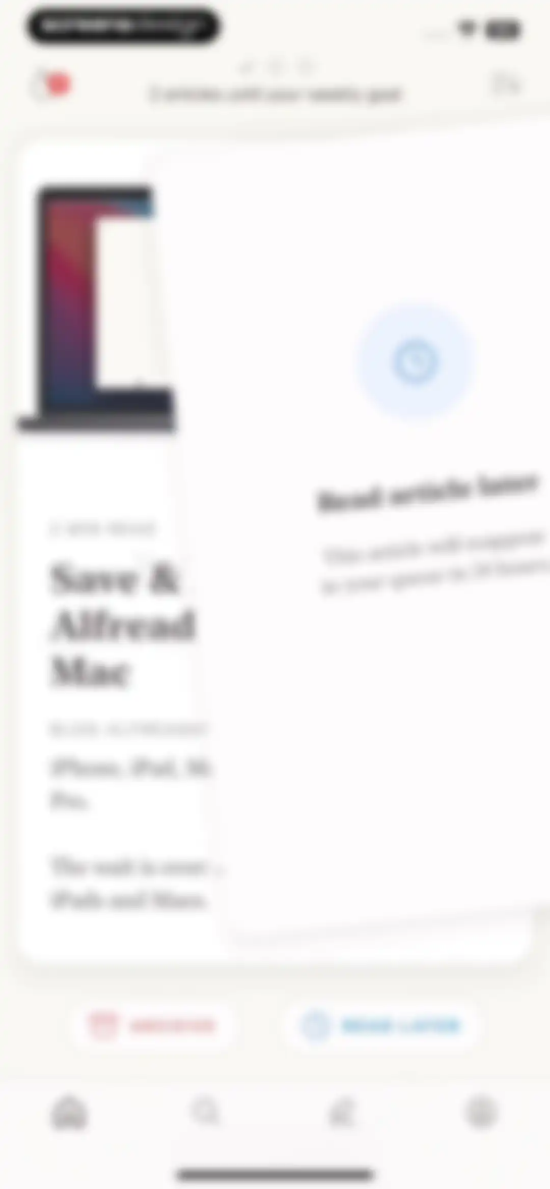 Alfread: grow reading habit screen 26