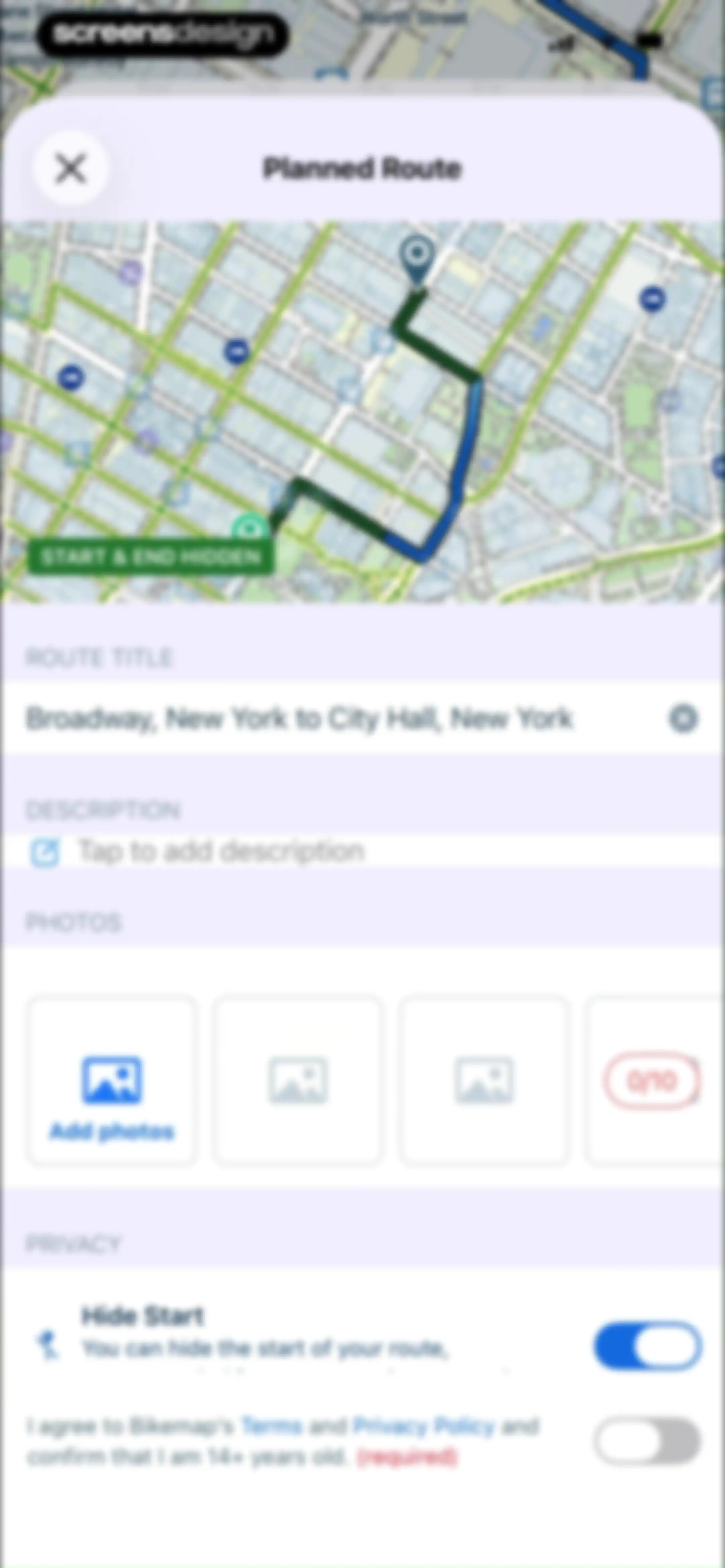 Bikemap: Bicycle Tracker & GPS screen 34