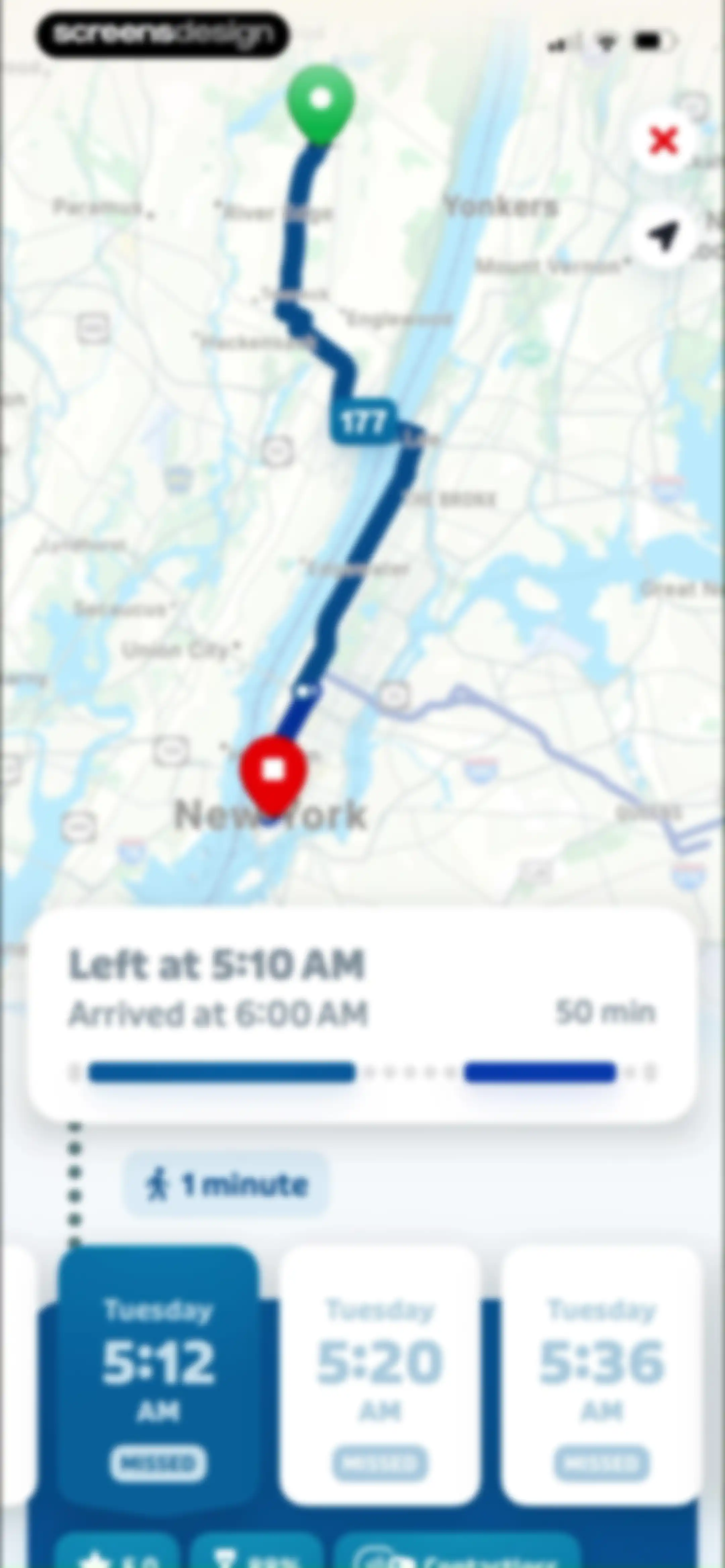 Transit • Subway & Bus Times screen 17