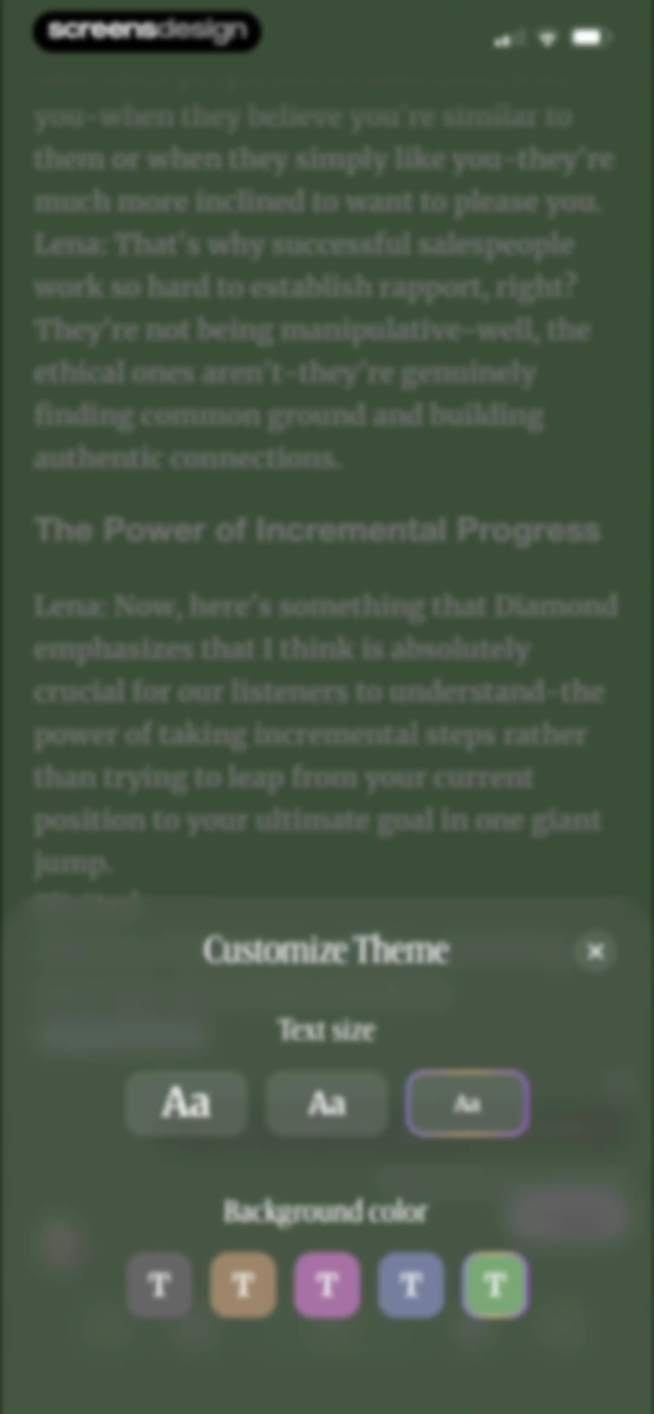 BeFreed: Personalized Learning screen 73