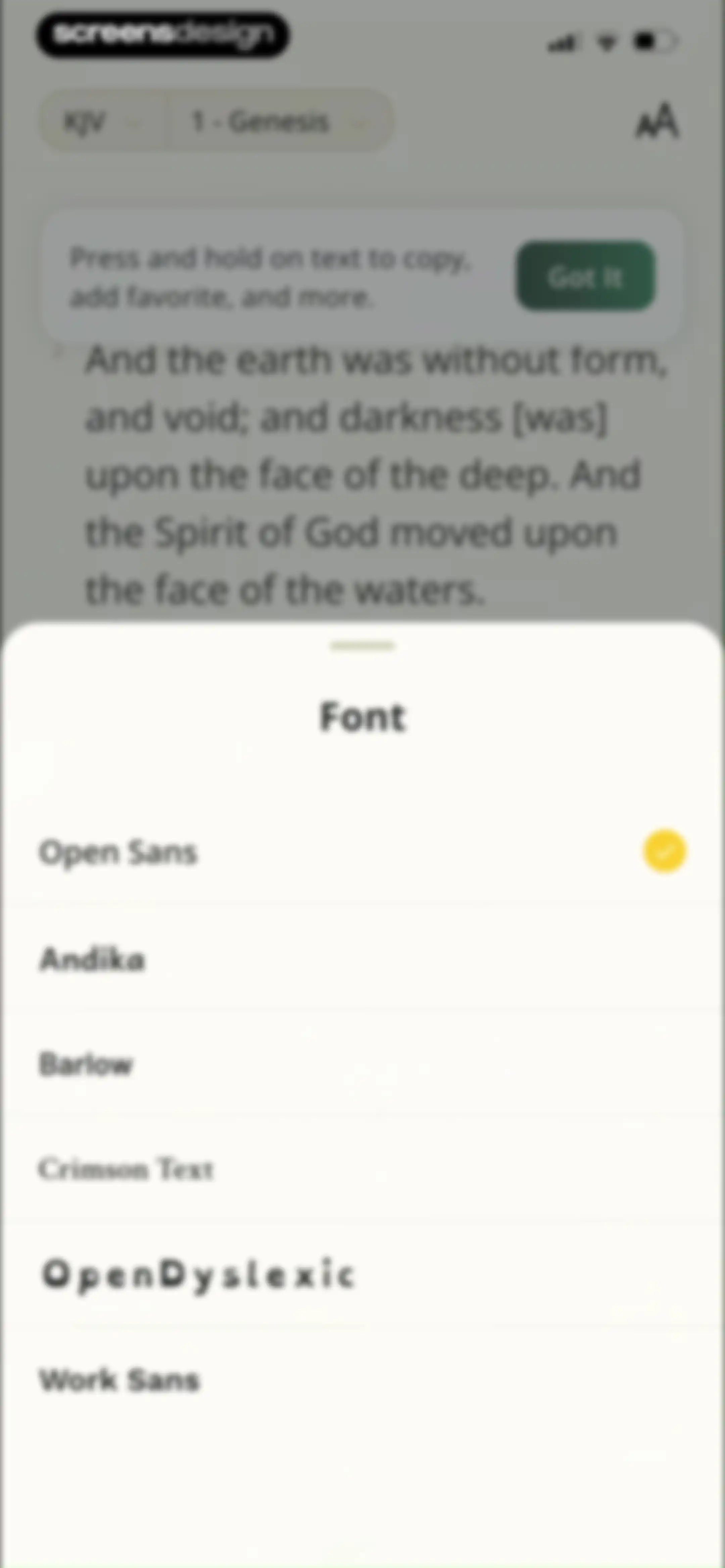 Bible Path: Prayers & Widgets screen 62