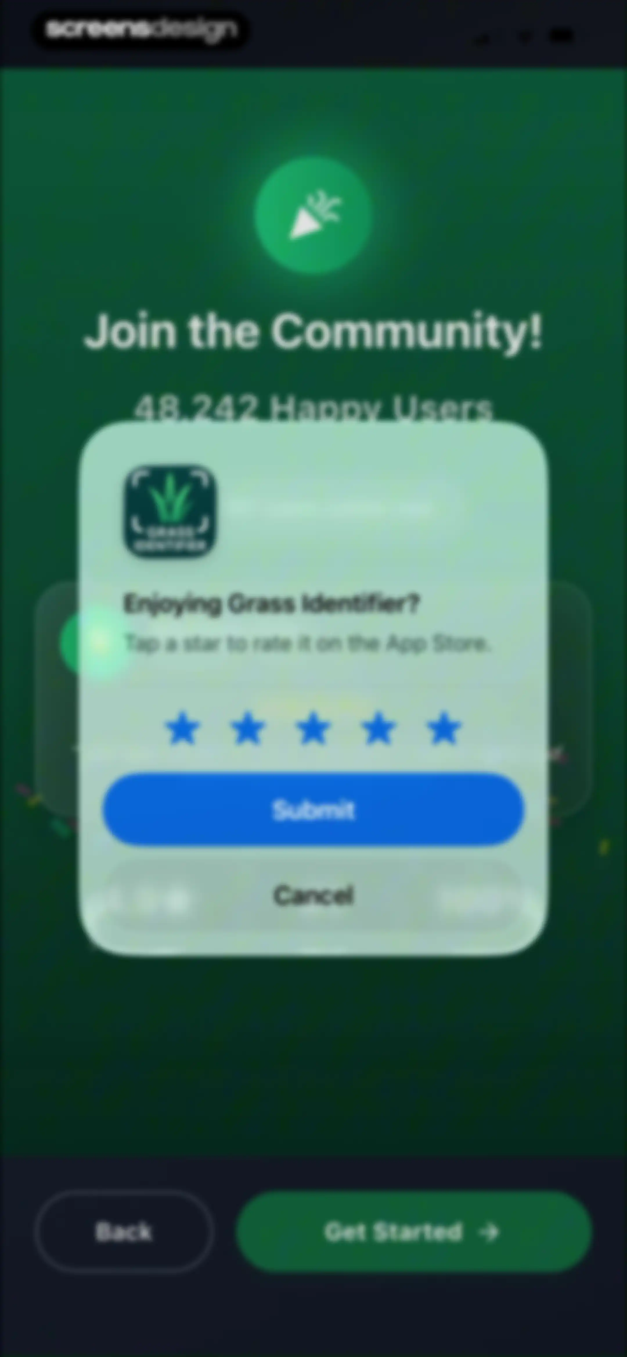 Grass Identifier: AI Scan screen 9