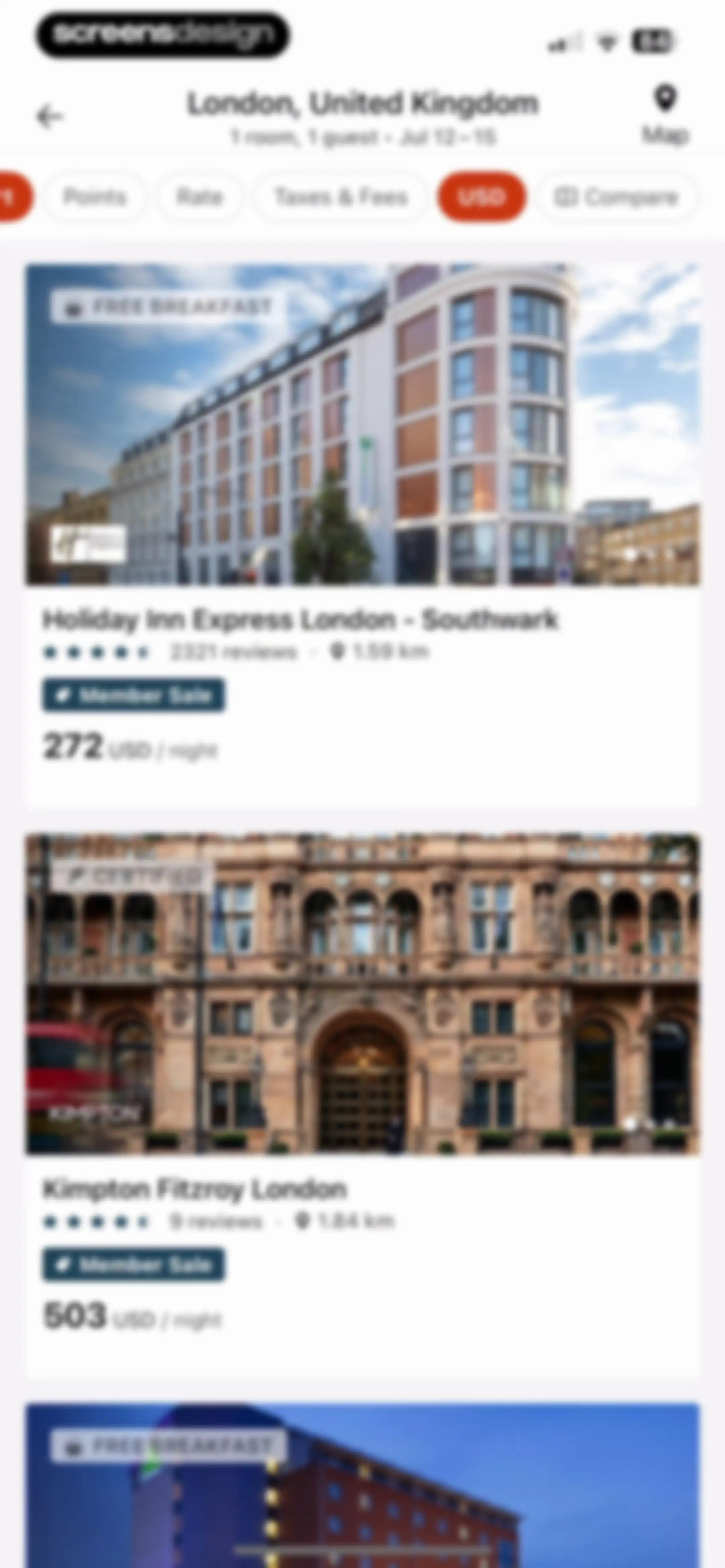 IHG One Rewards: Book Hotels screen 120