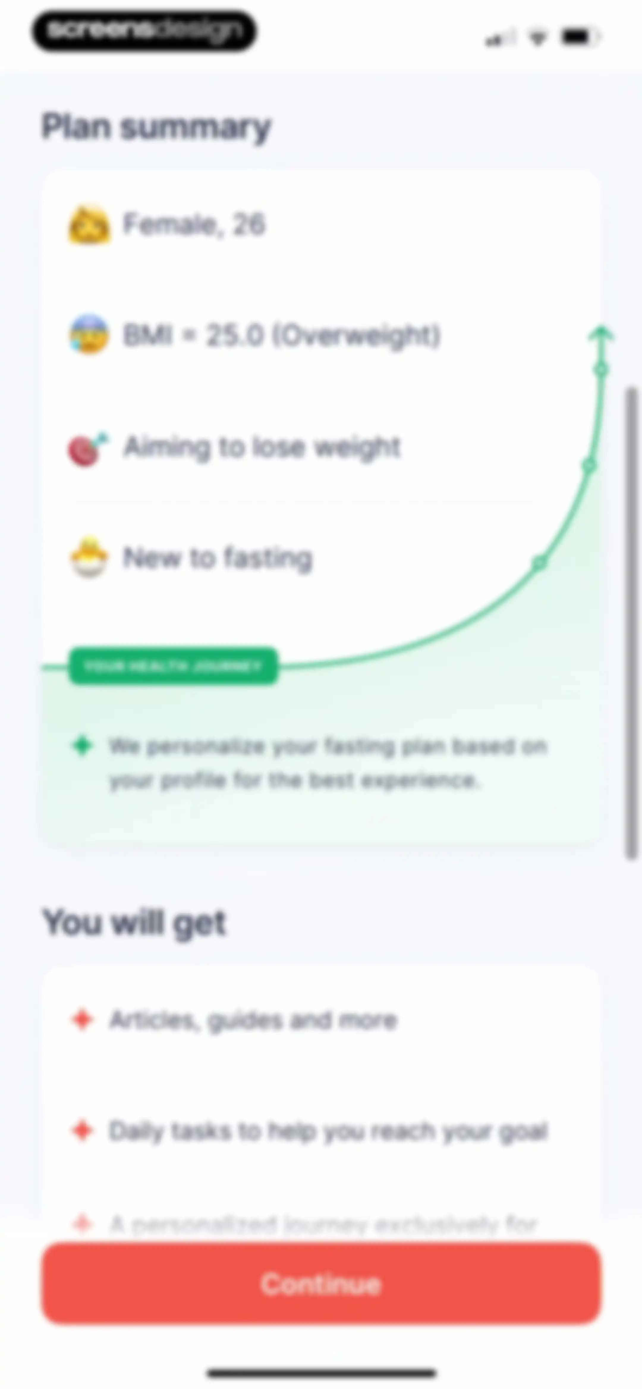 Kompanion: Weight Loss Plan screen 49