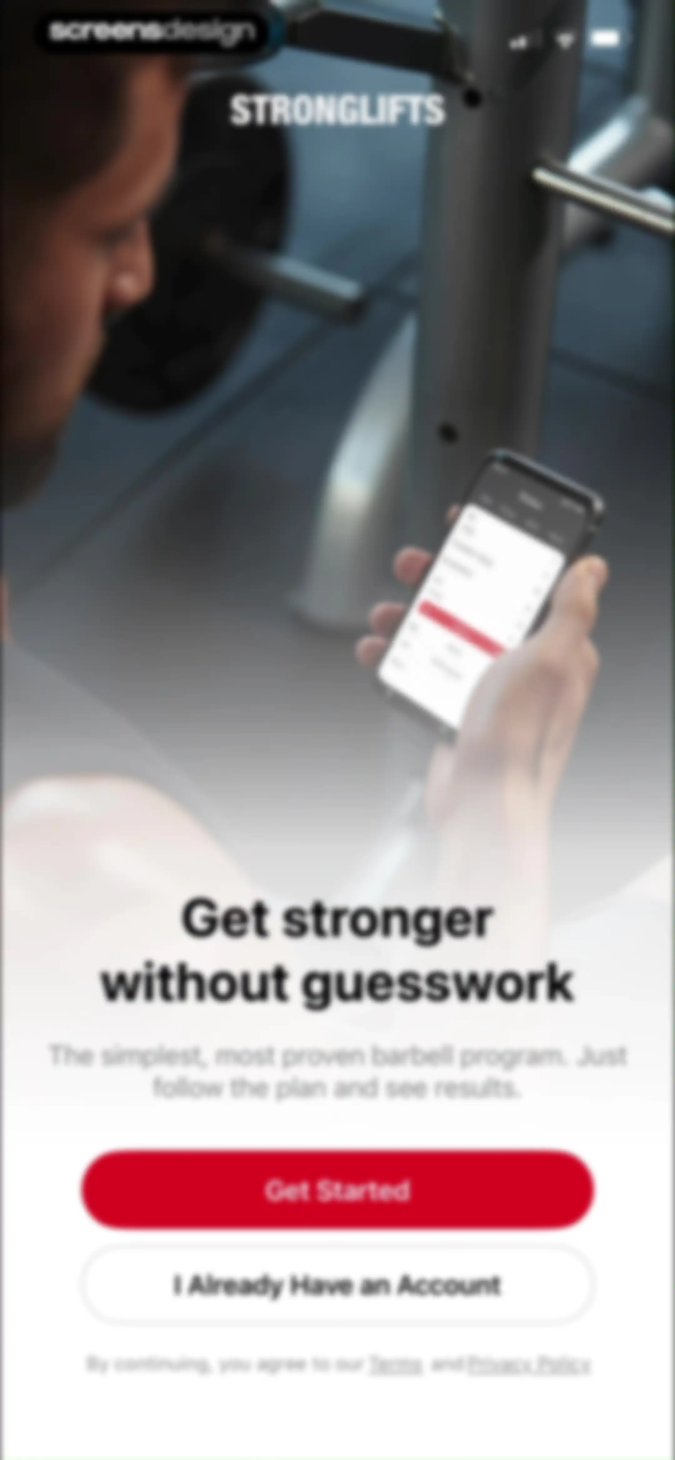 Stronglifts 5x5 Workout Plan screen 2
