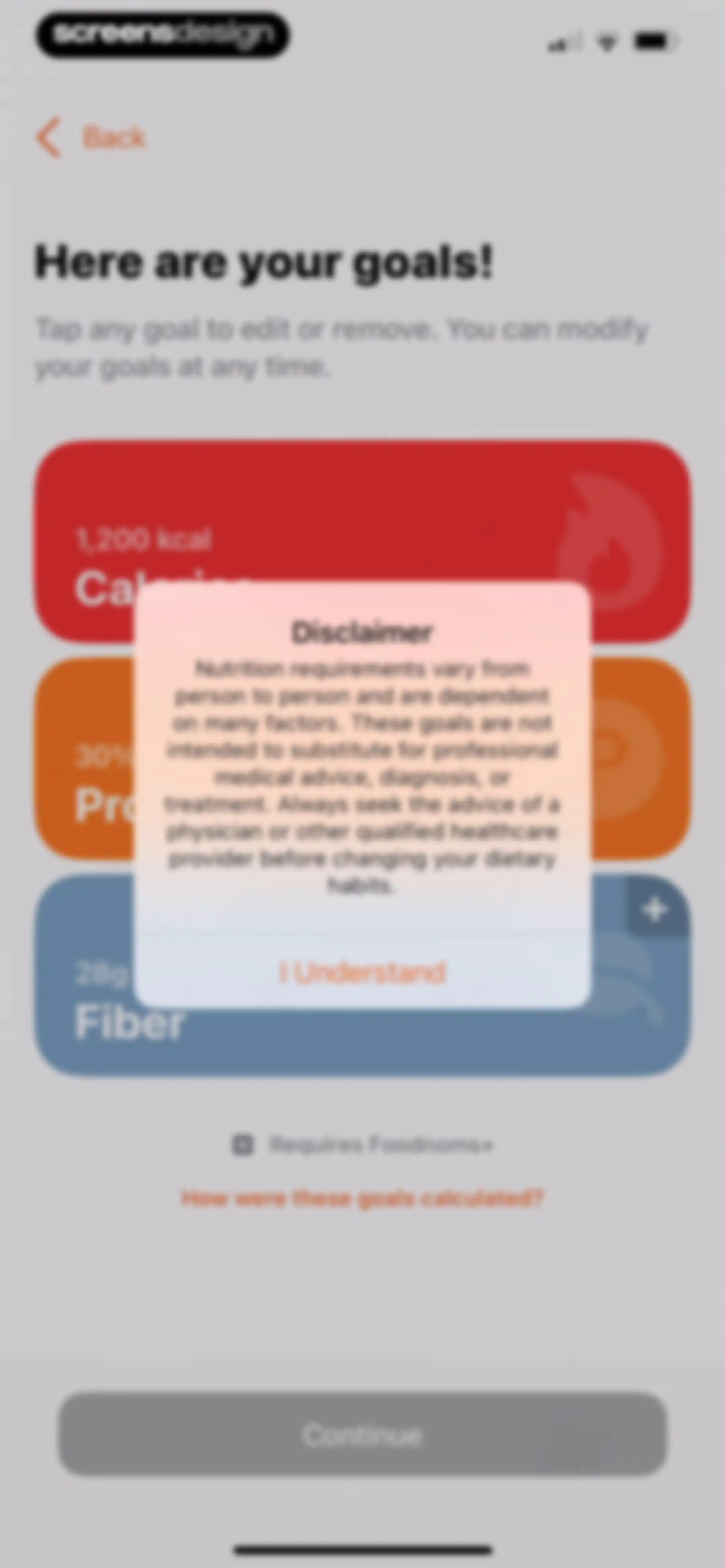 Nutrition Tracker: Foodnoms screen 17