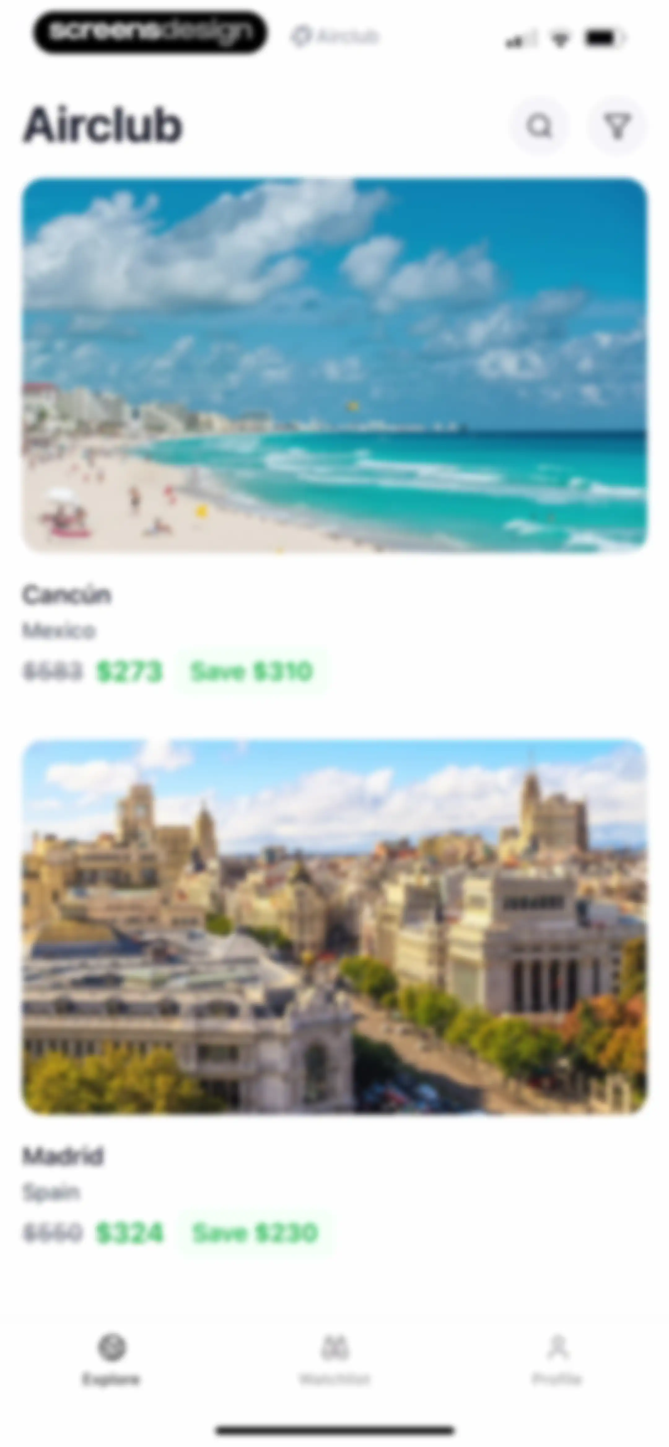 Airclub - Flight Deals screen 51