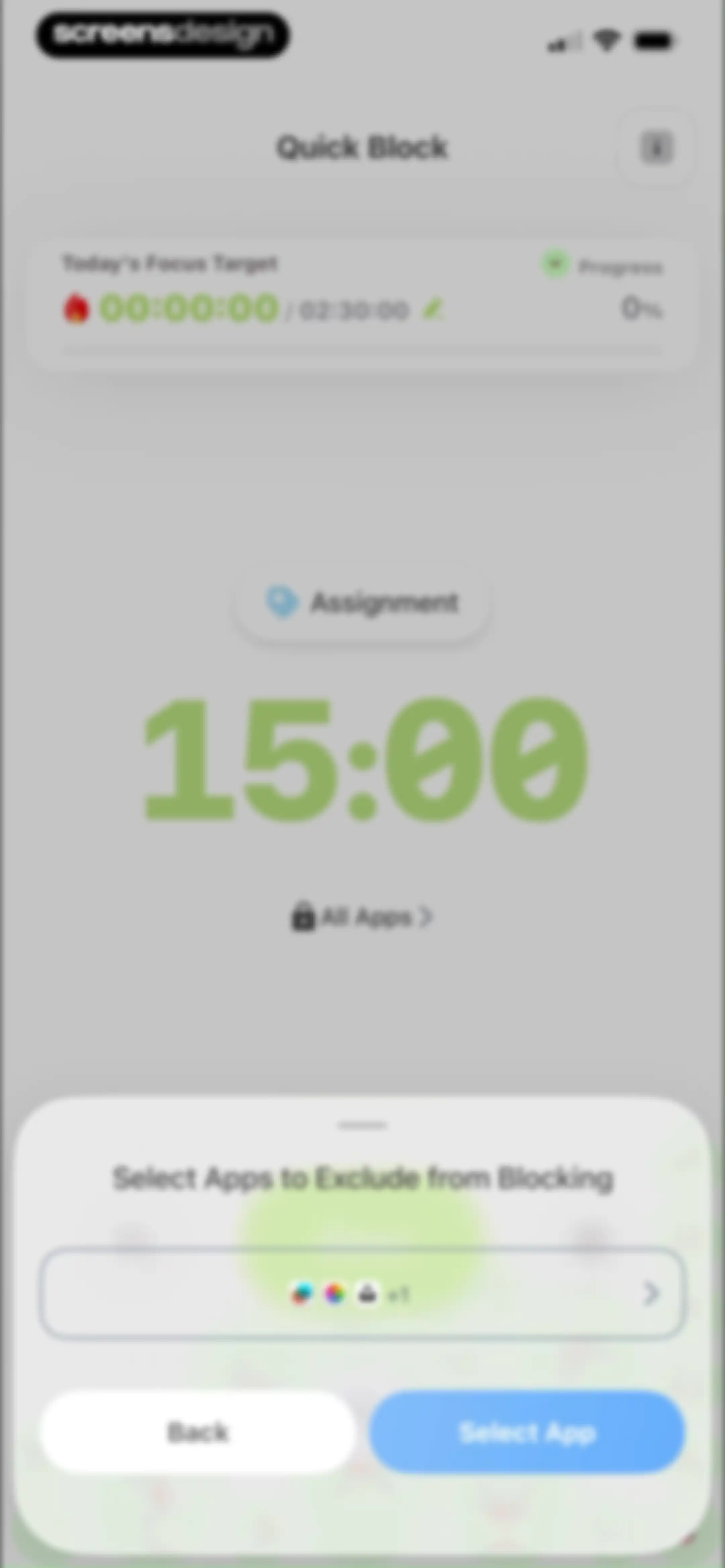 Blockin -Screen Time for Focus screen 90
