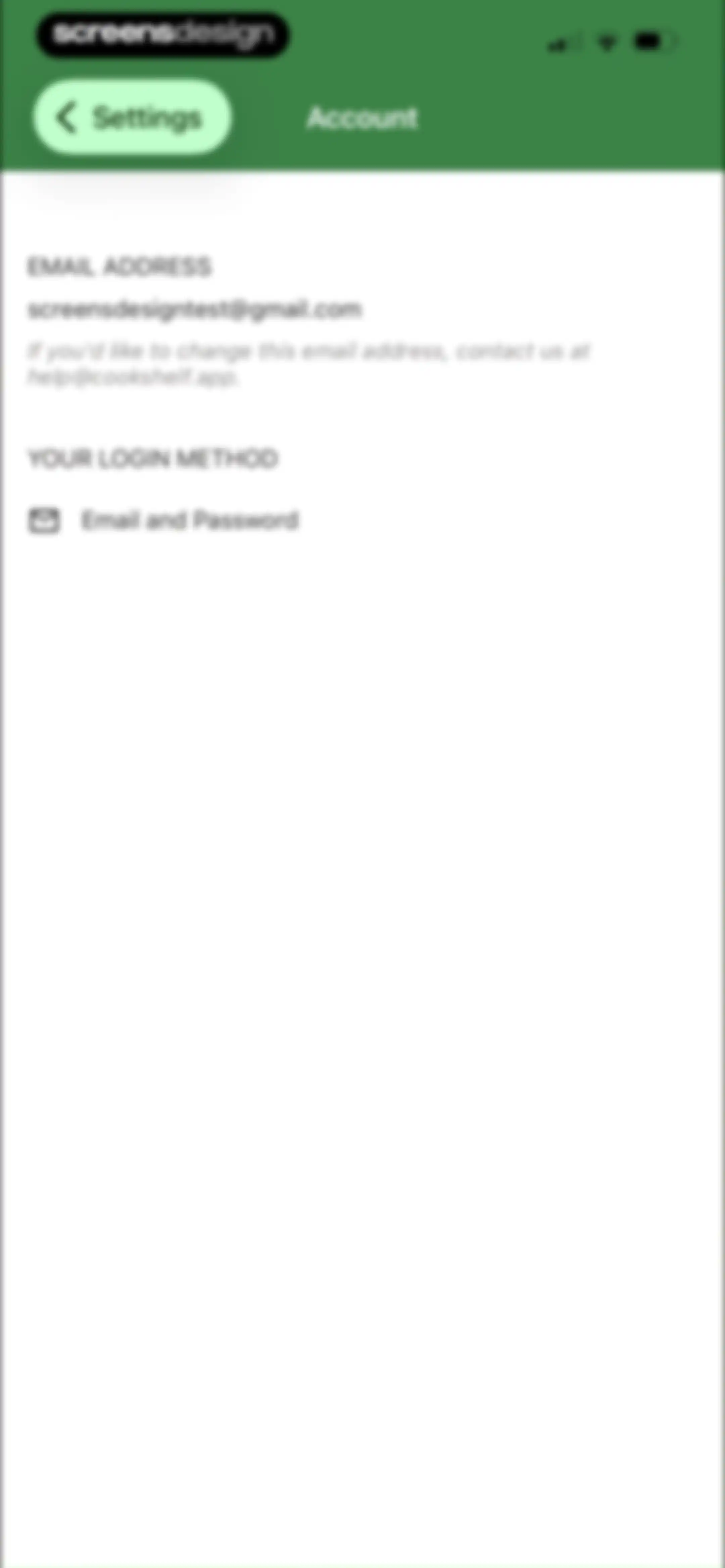 CookShelf: Search Cookbooks screen 116