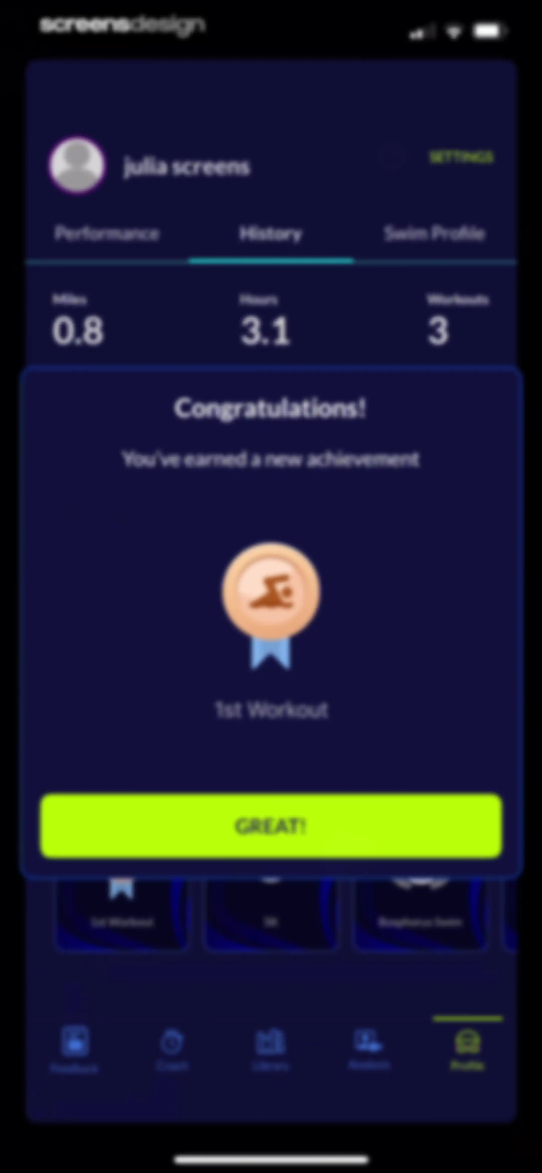 MySwimPro: #1 Swim Workout App screen 161