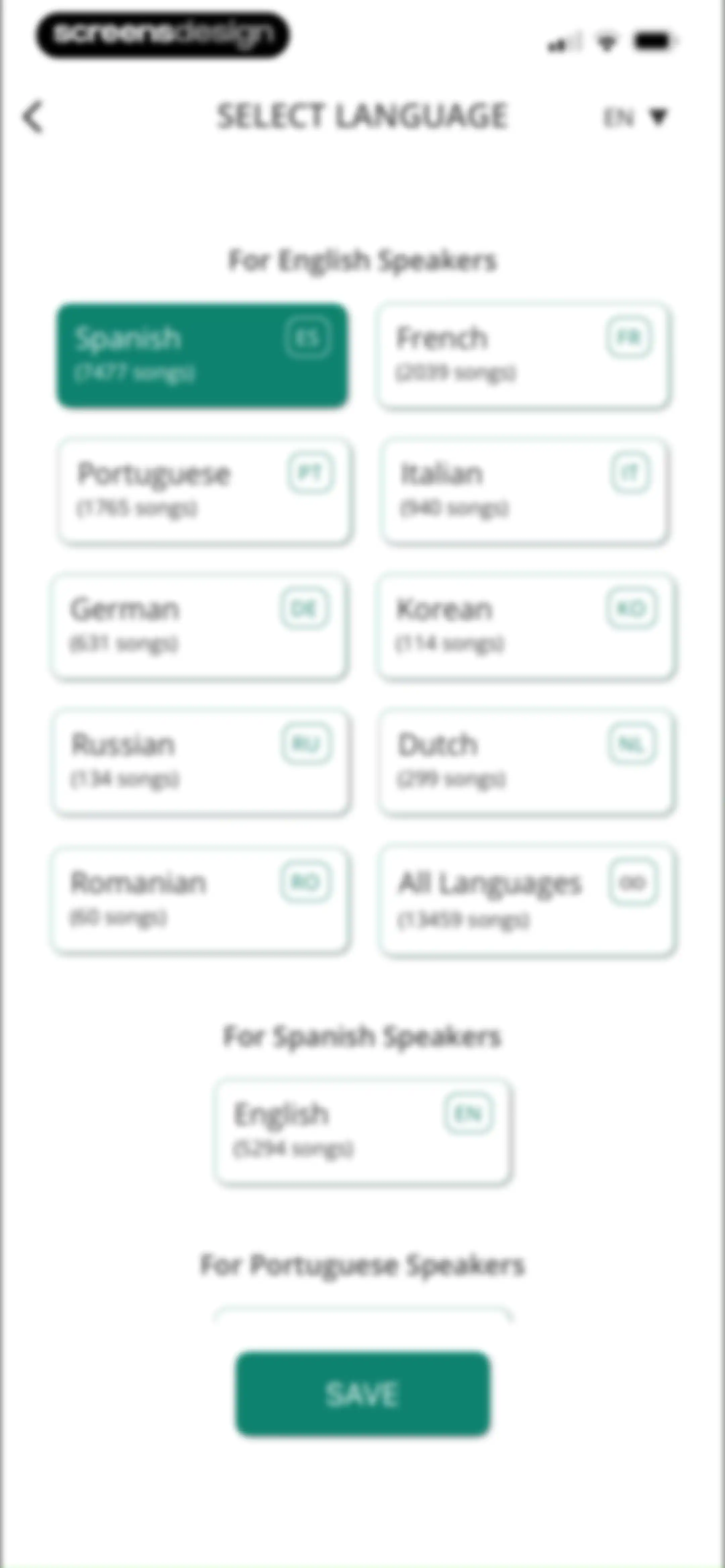 LyricFluent: Learn Languages screen 122