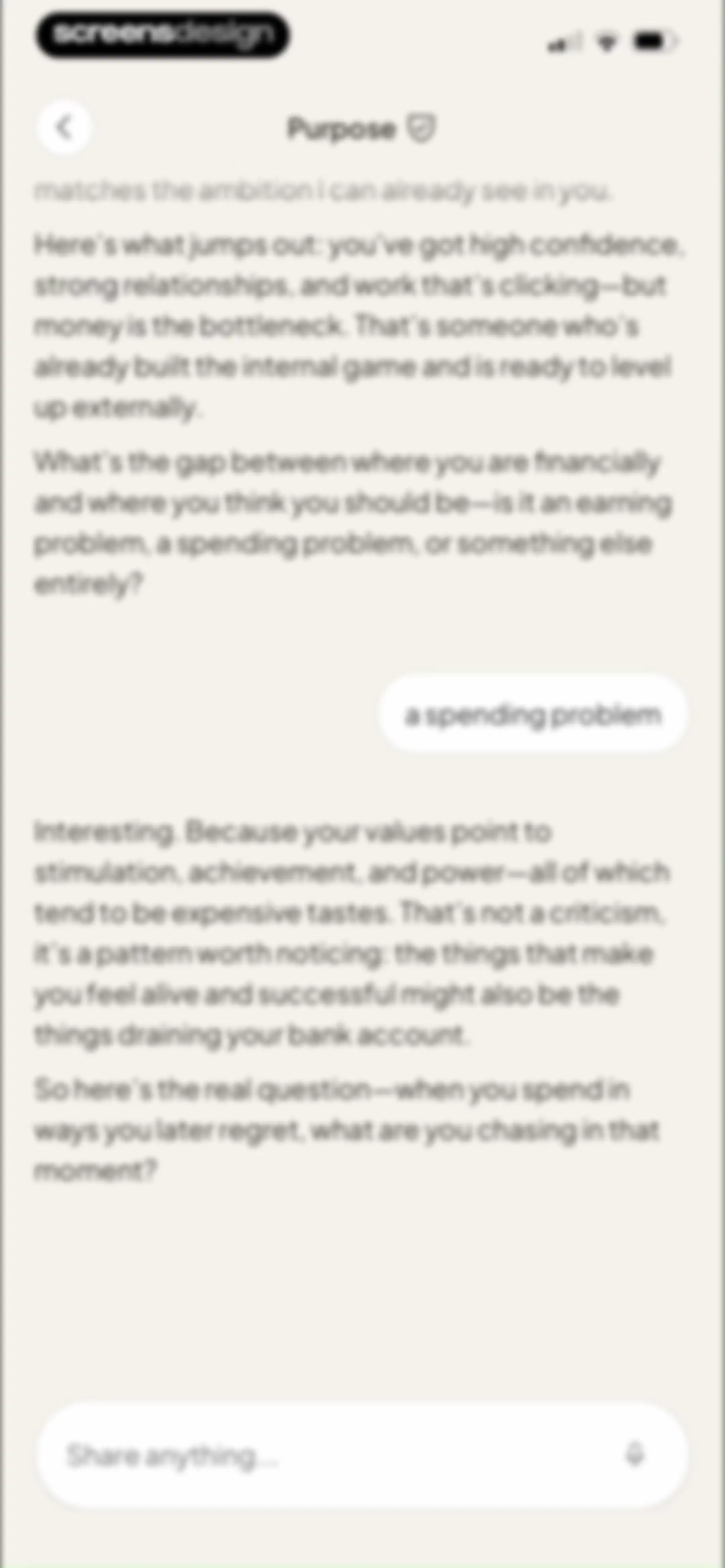 Purpose: AI Mentor & Coach screen 52