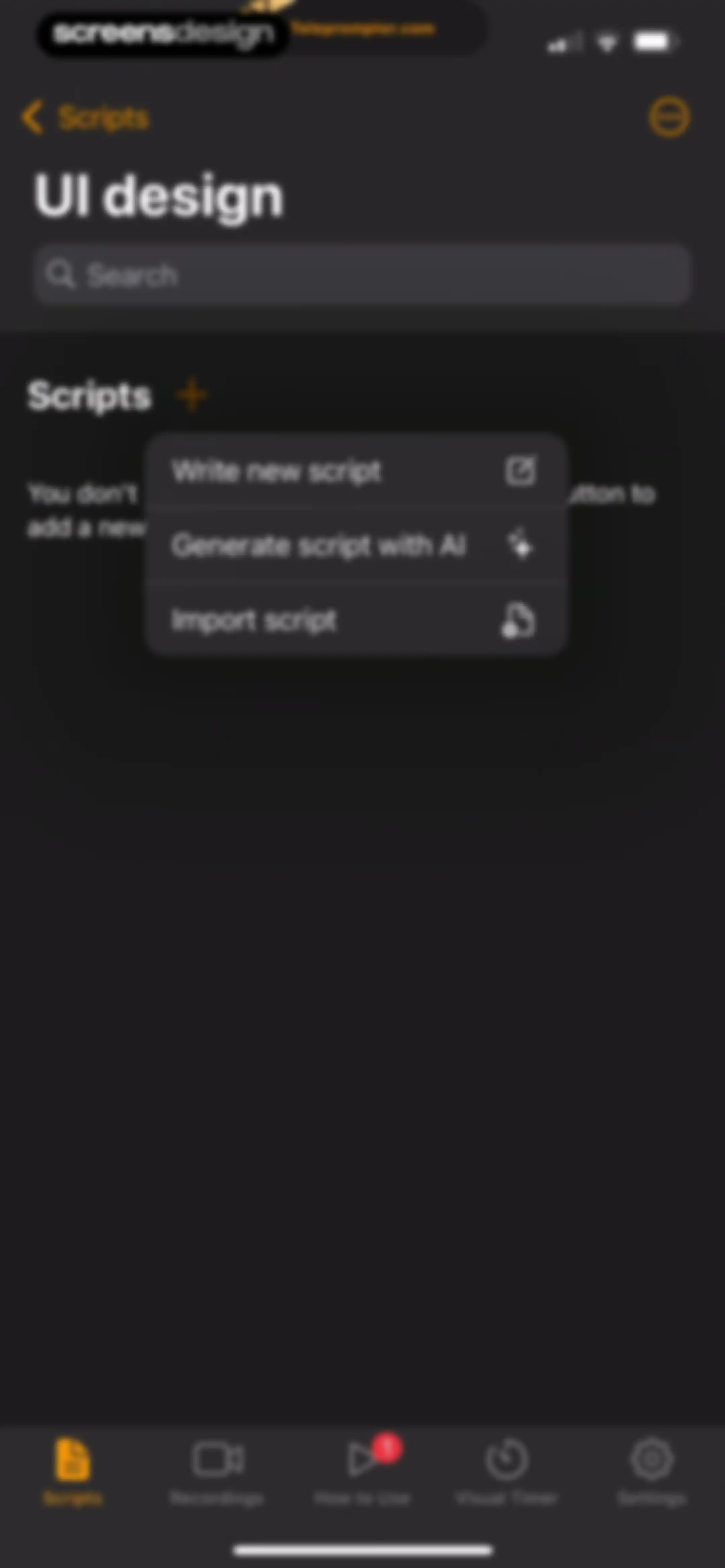 Teleprompter.com screen 97