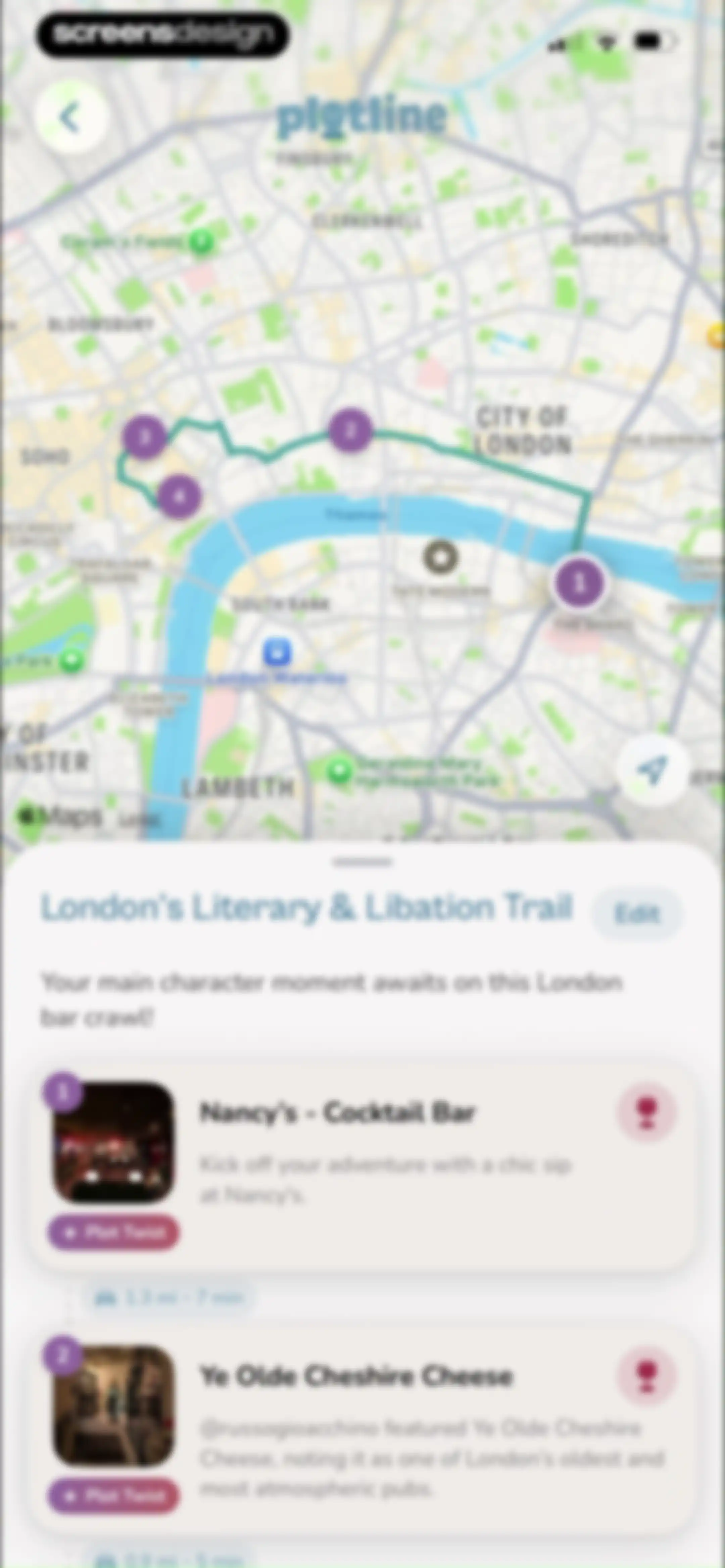 Plotline: Travel Map & Planner screen 89