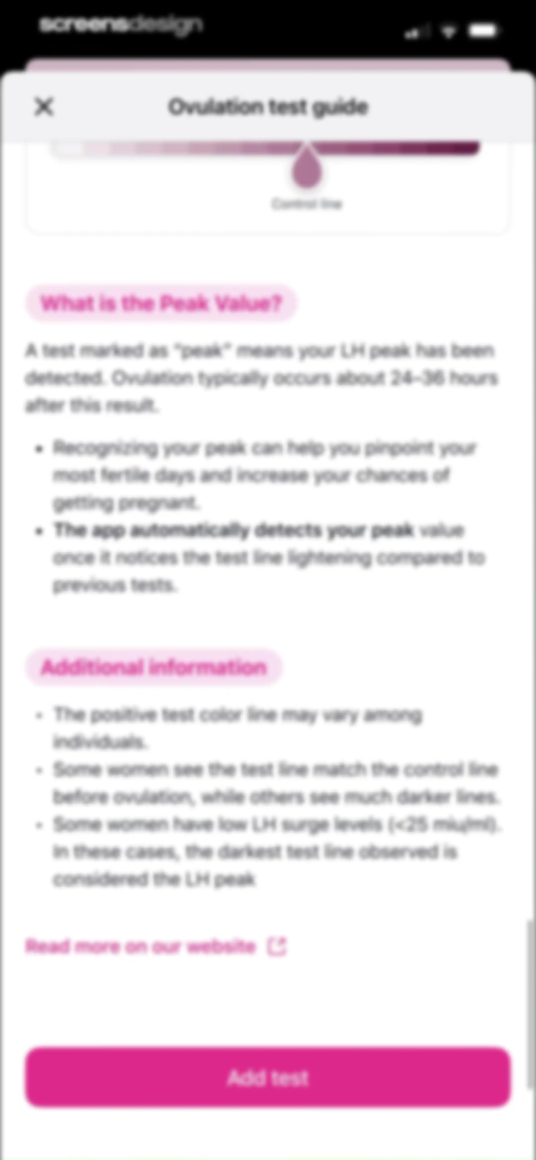 Pregmate Ovulation Tracker screen 50