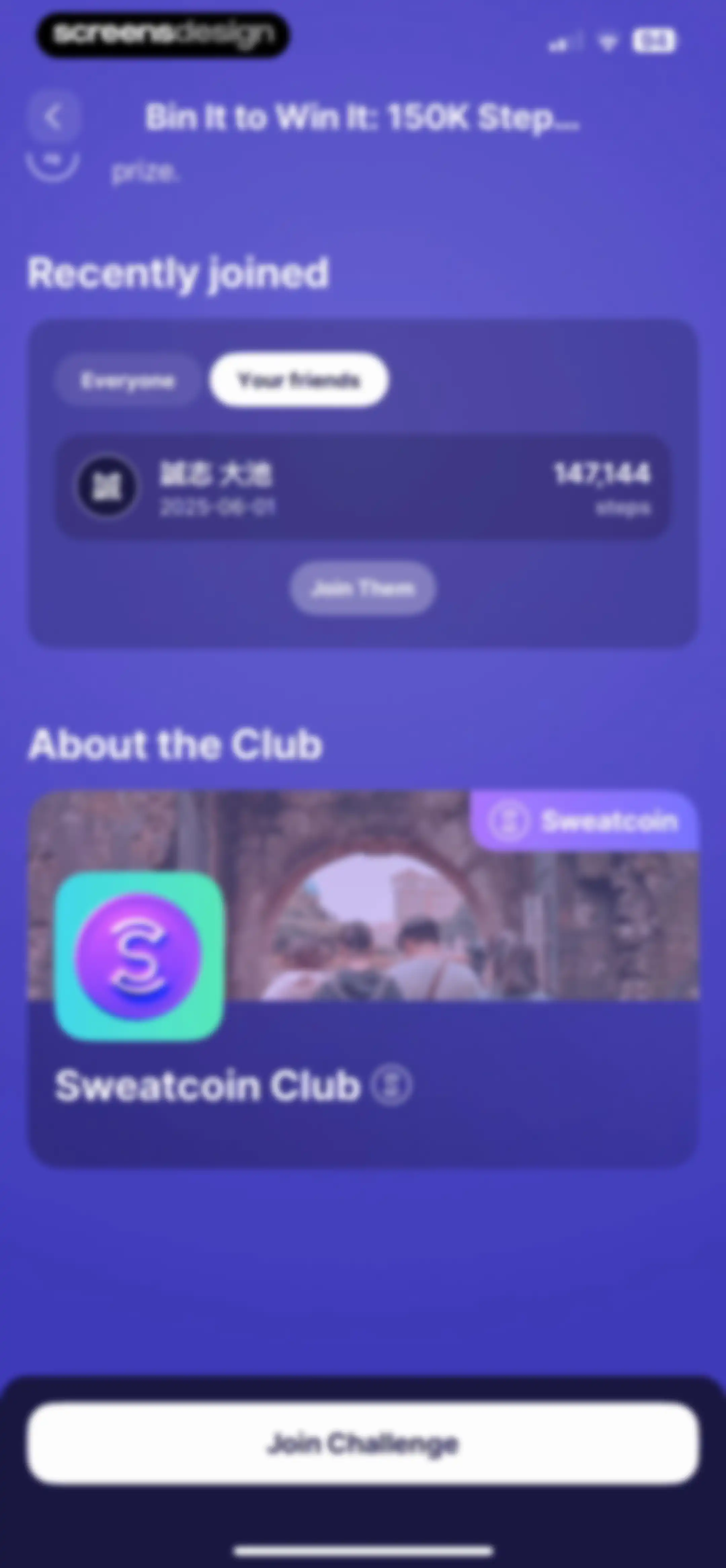 Sweatcoin Walking Step Counter screen 116