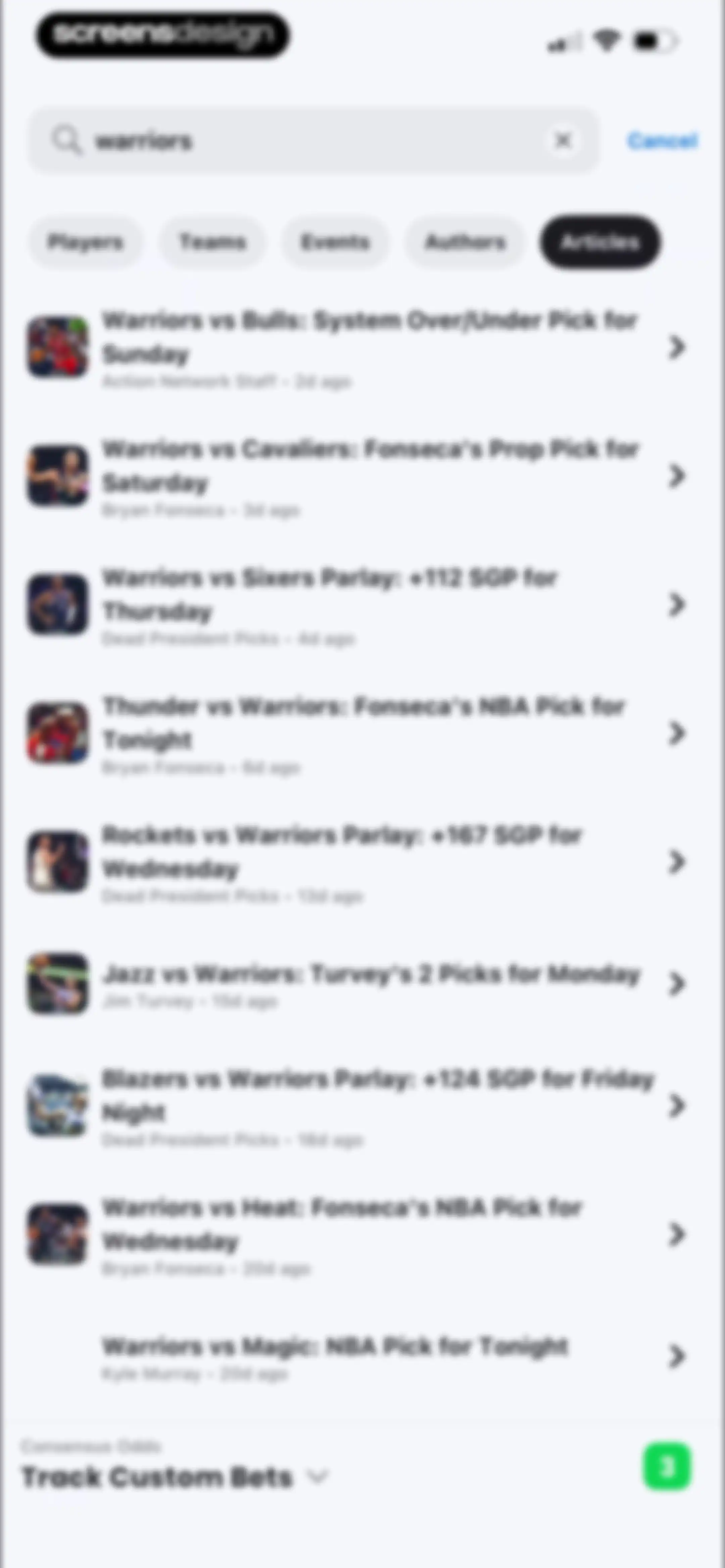 Action Network: Sports Betting screen 105