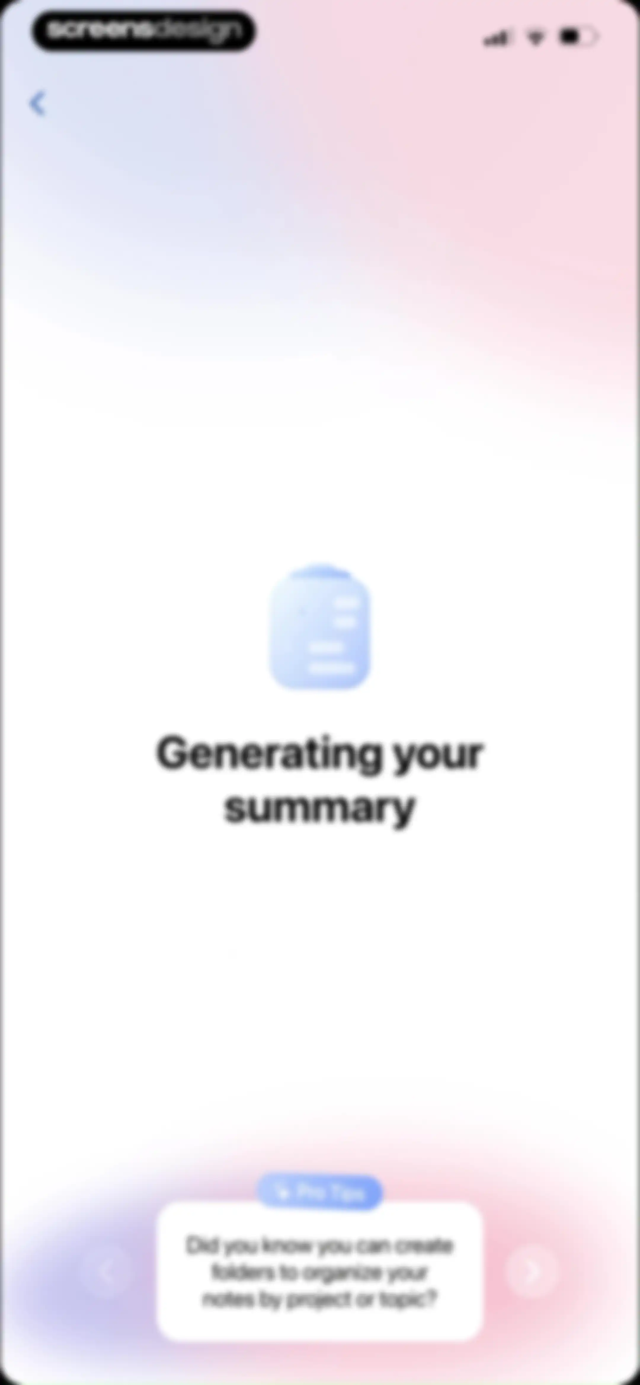 Cue: AI Note Taker & Recorder screen 74