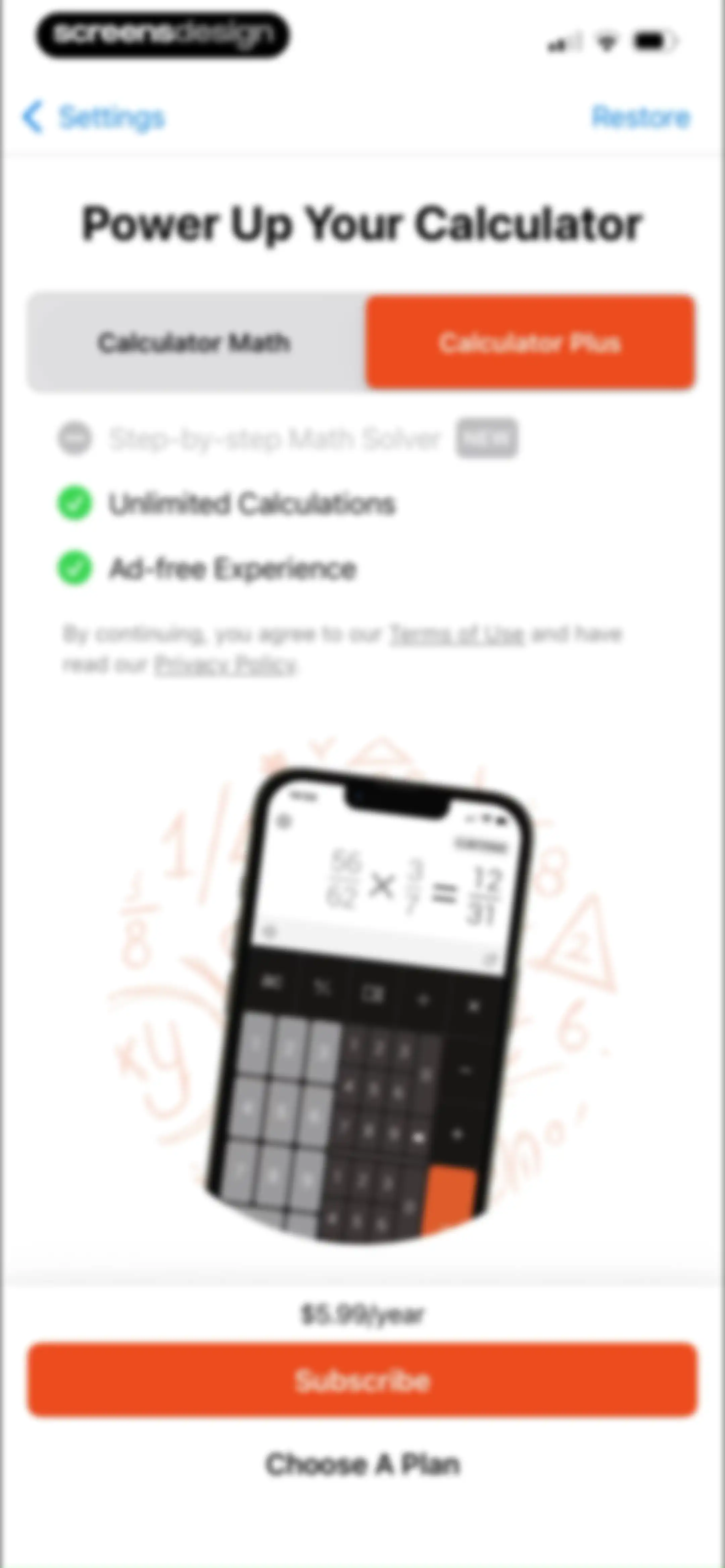 Calculator₊ screen 85