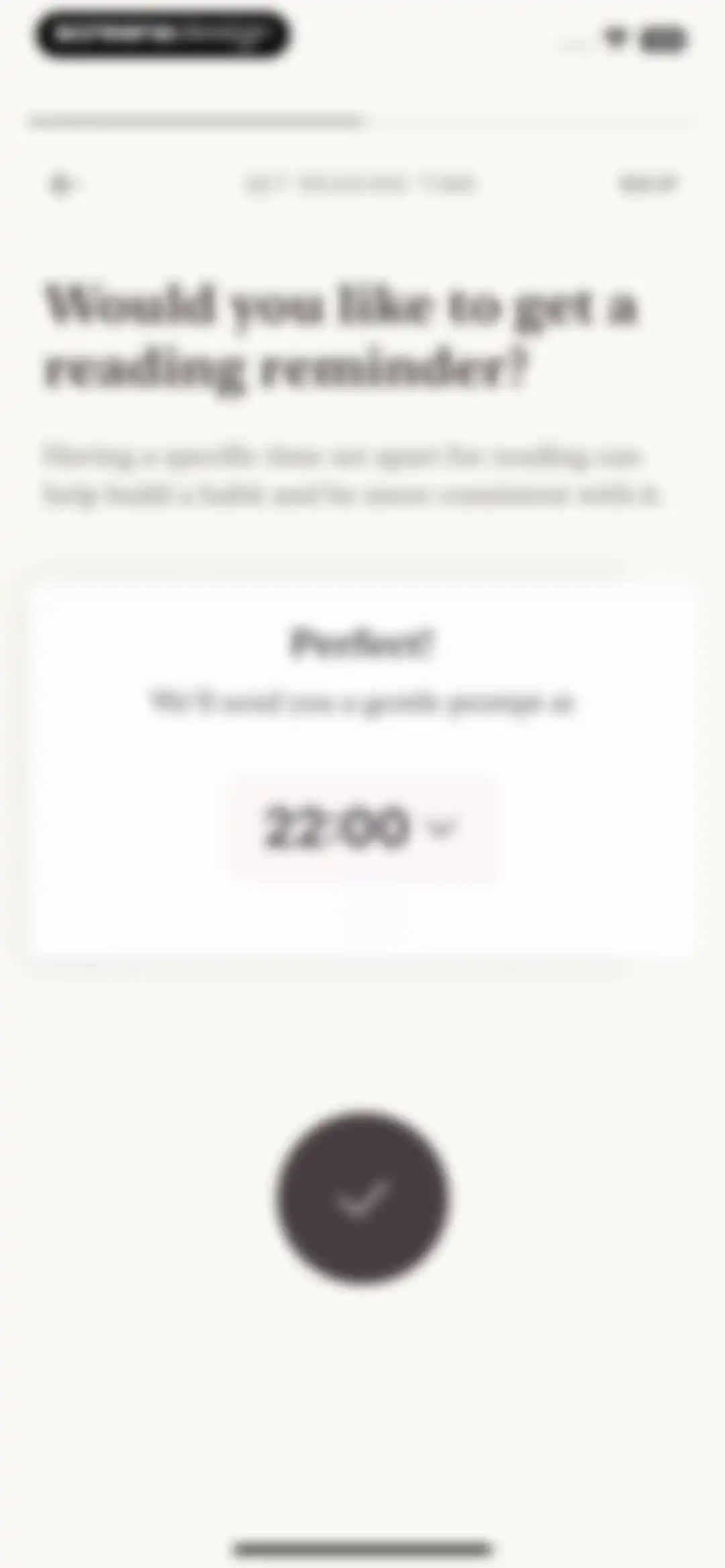 Alfread: grow reading habit screen 5