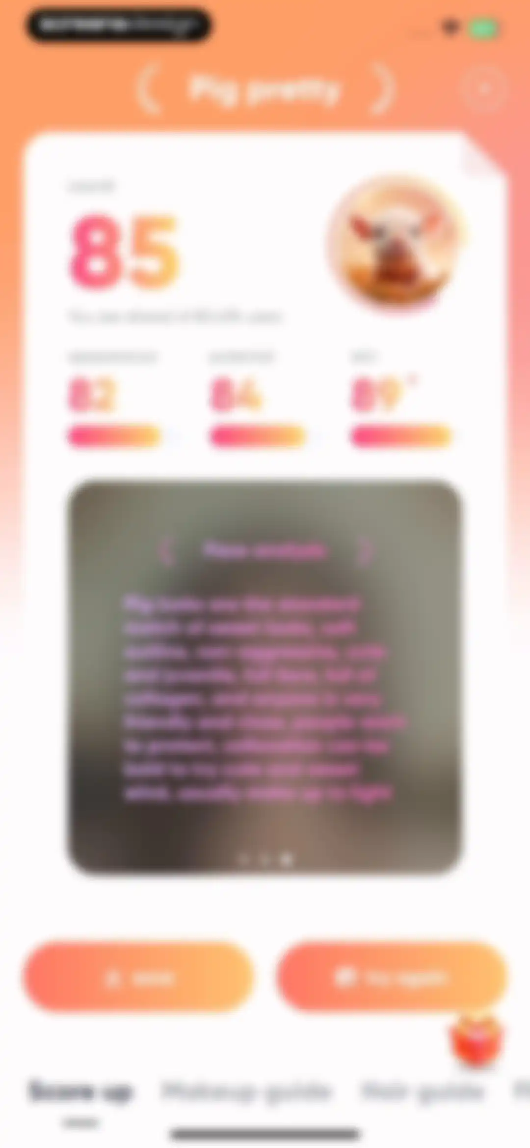 AnimalFace - looksmax ai score screen 20