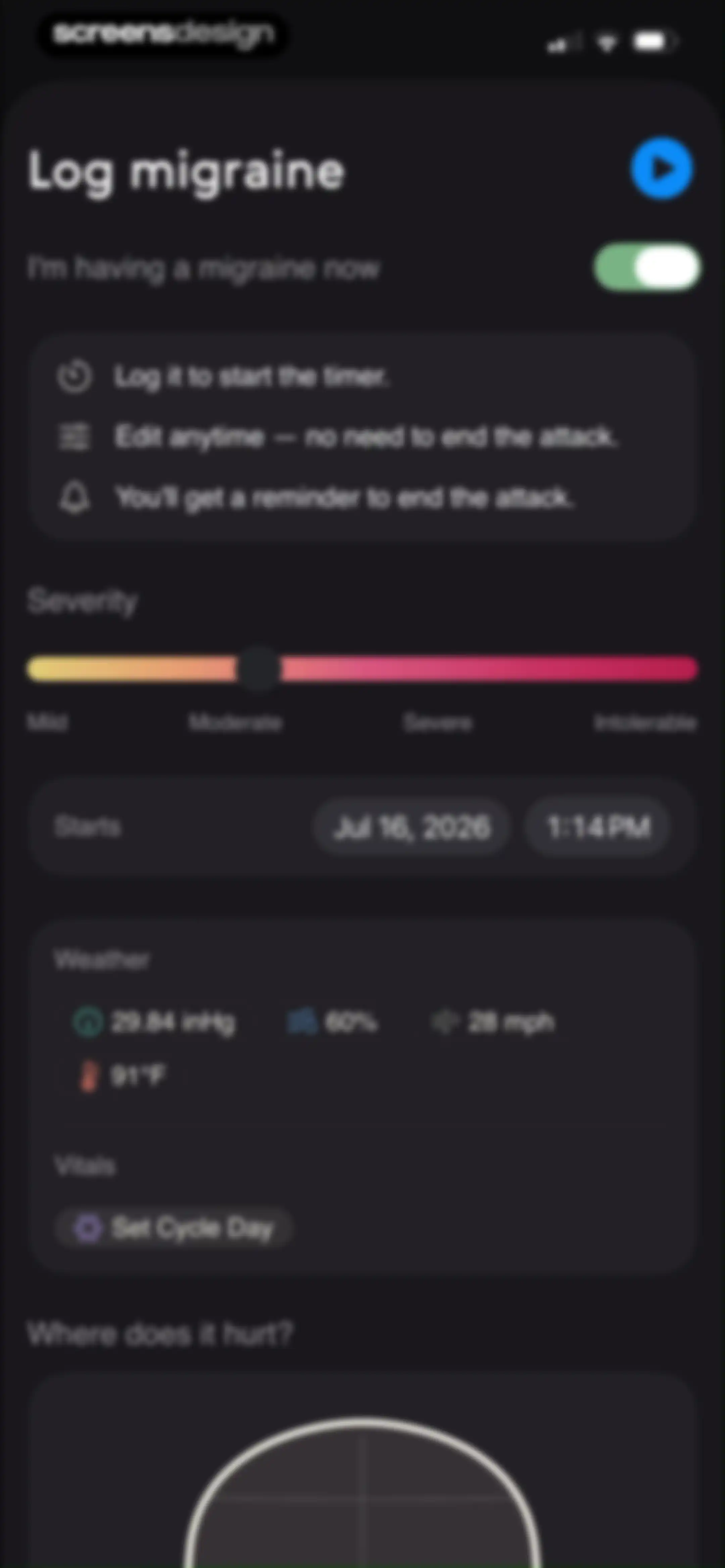 Relief - Migraine Tracker screen 46