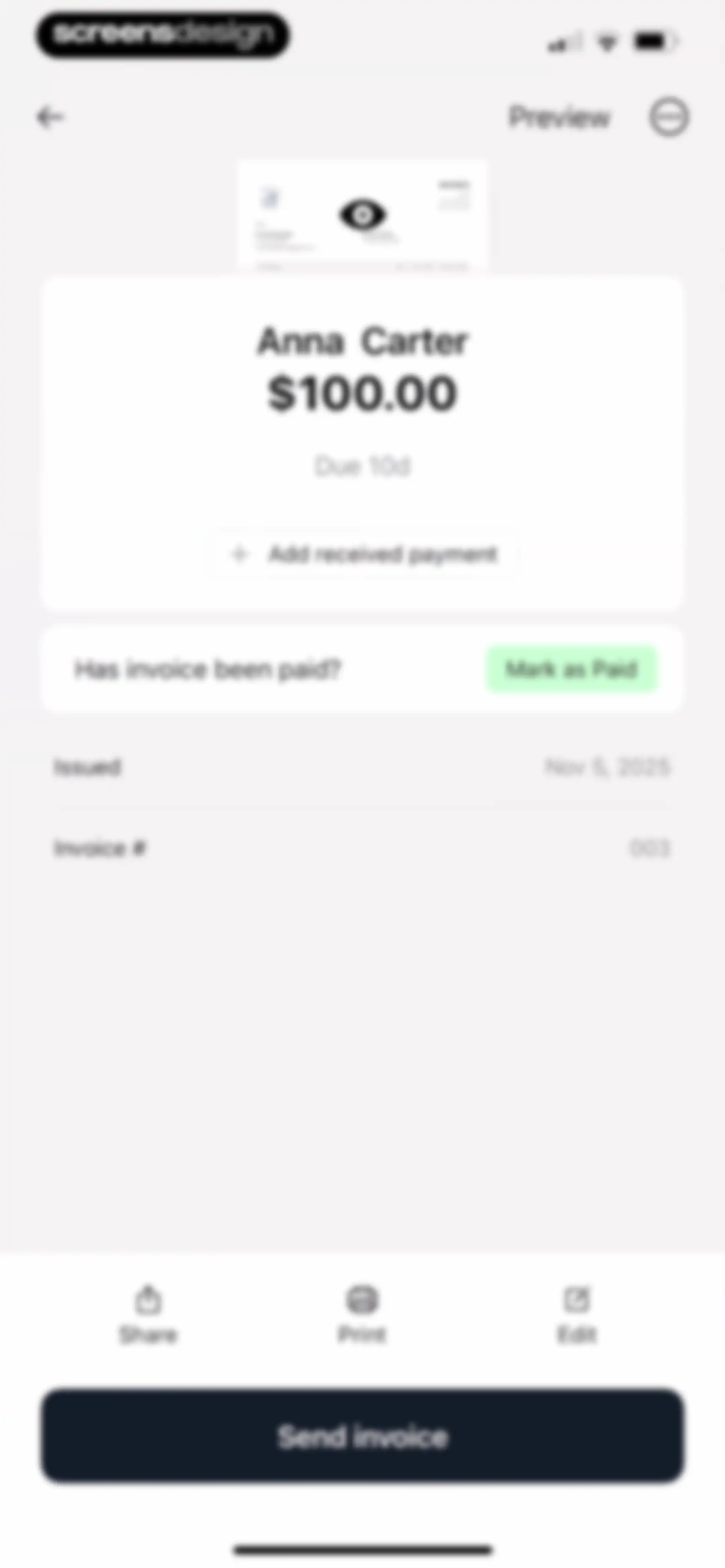 Invoice Maker ▸ Estimate App screen 52
