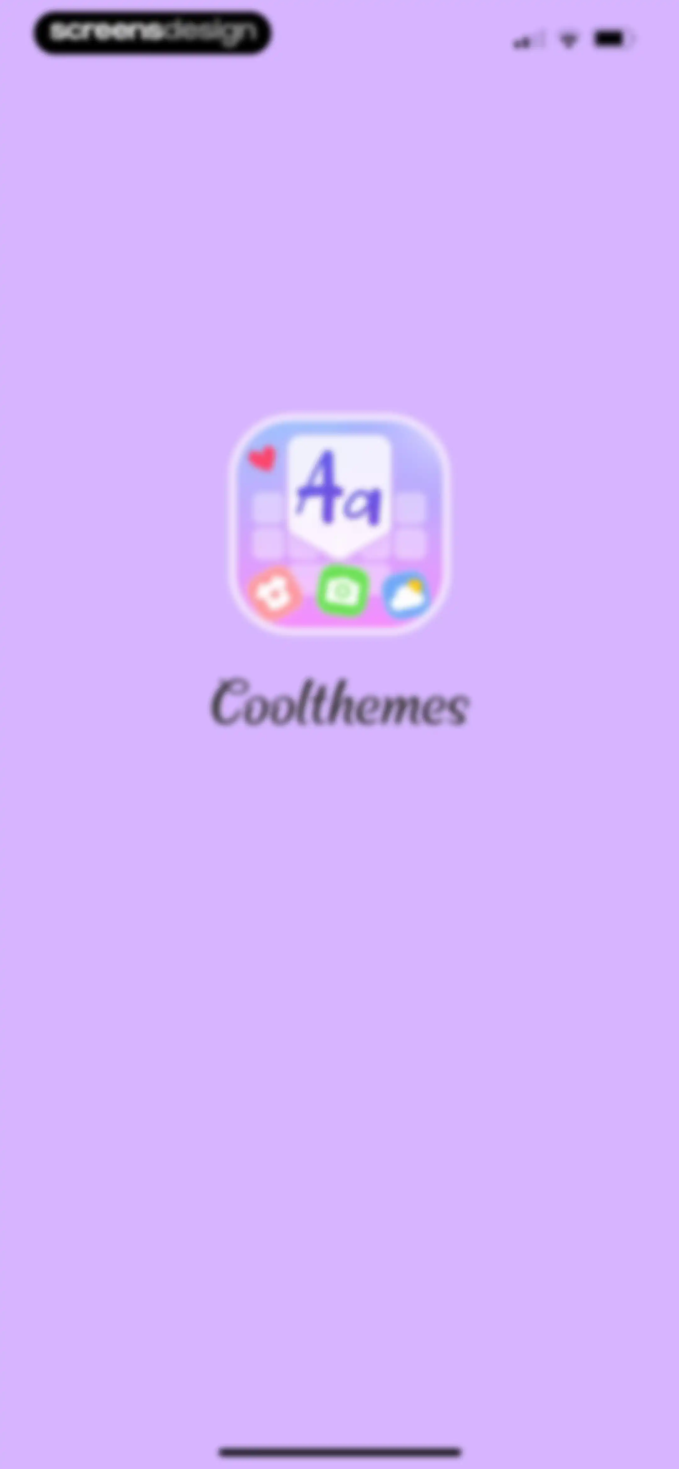 Cool Themes & Fonts: Cute Text screen 1
