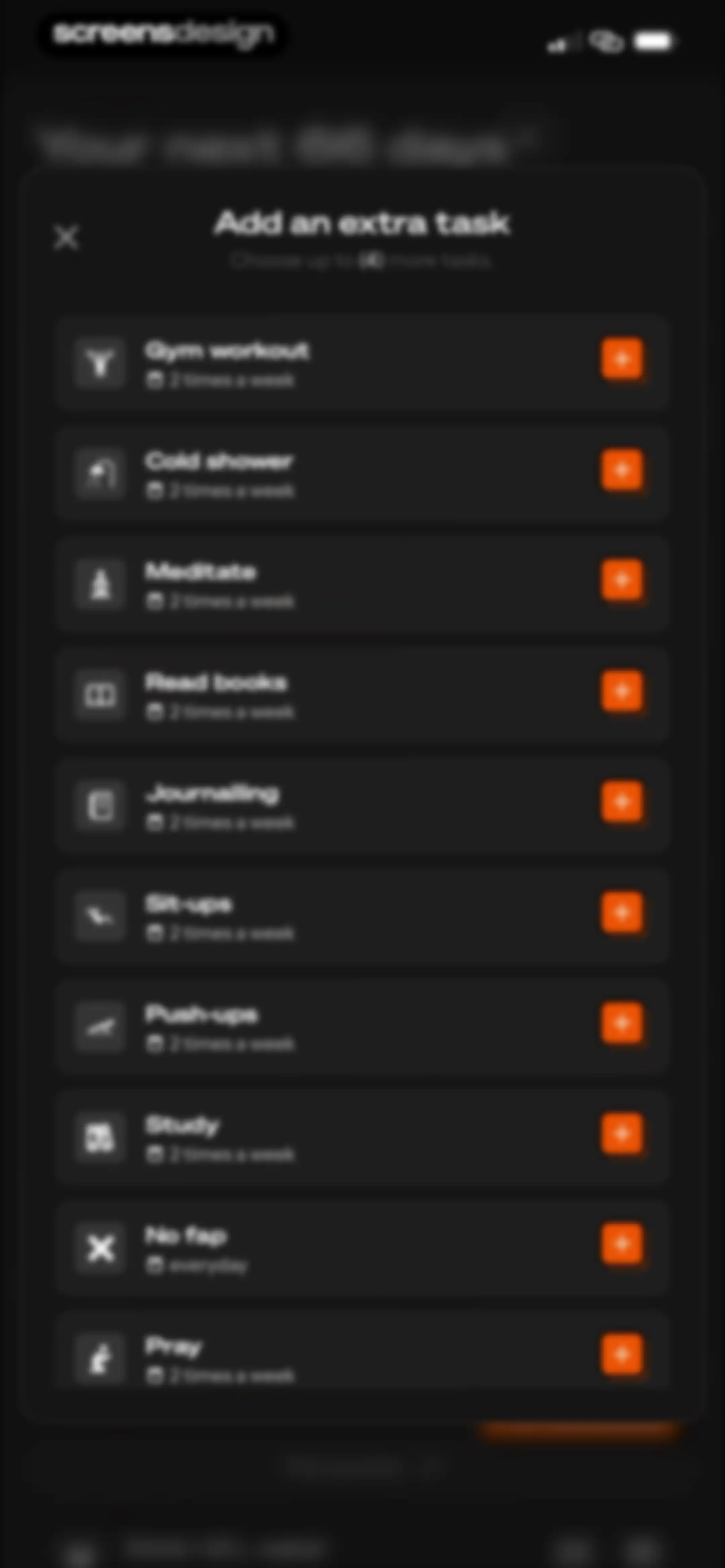 Life Reset: 66 Day Habit screen 76