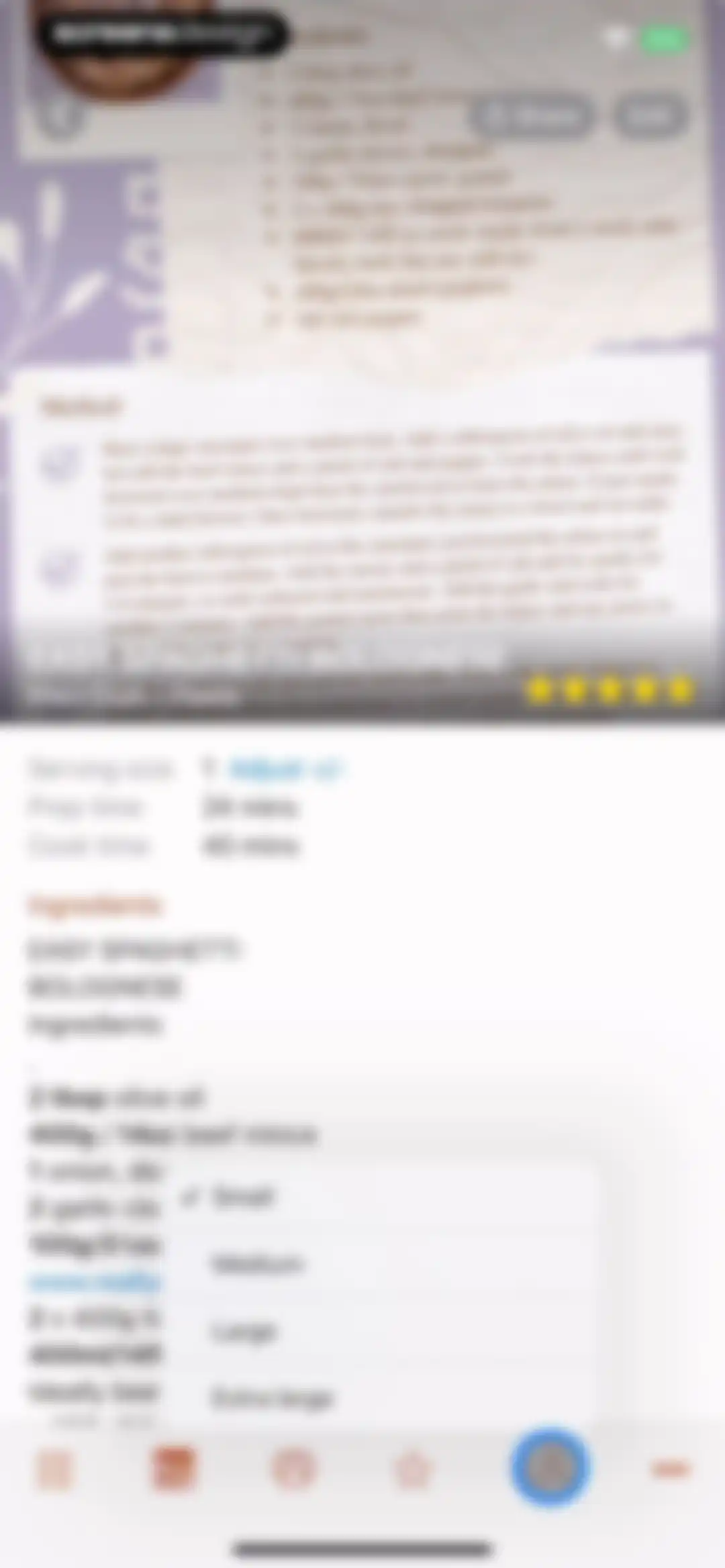 Recipe Keeper screen 30