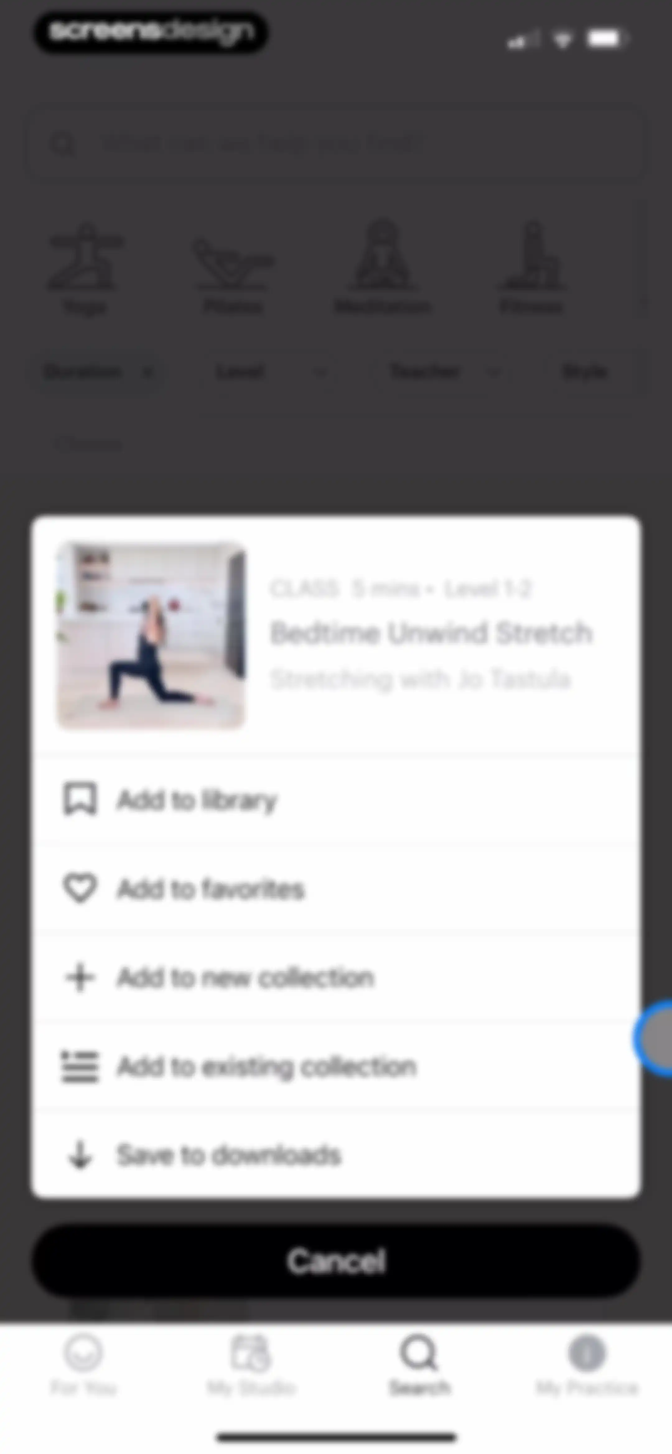Glo | Yoga and Meditation App screen 24
