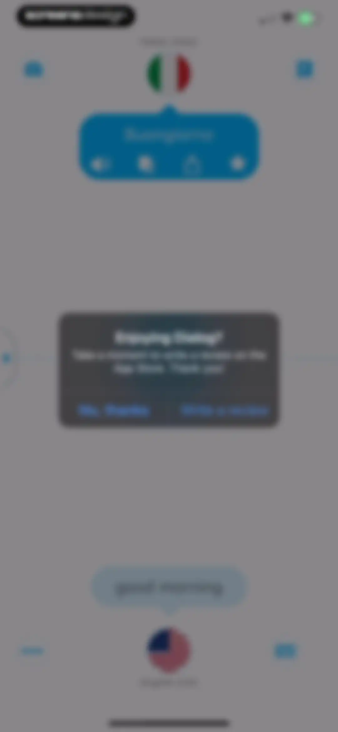 Dialog - Translate Speech screen 11