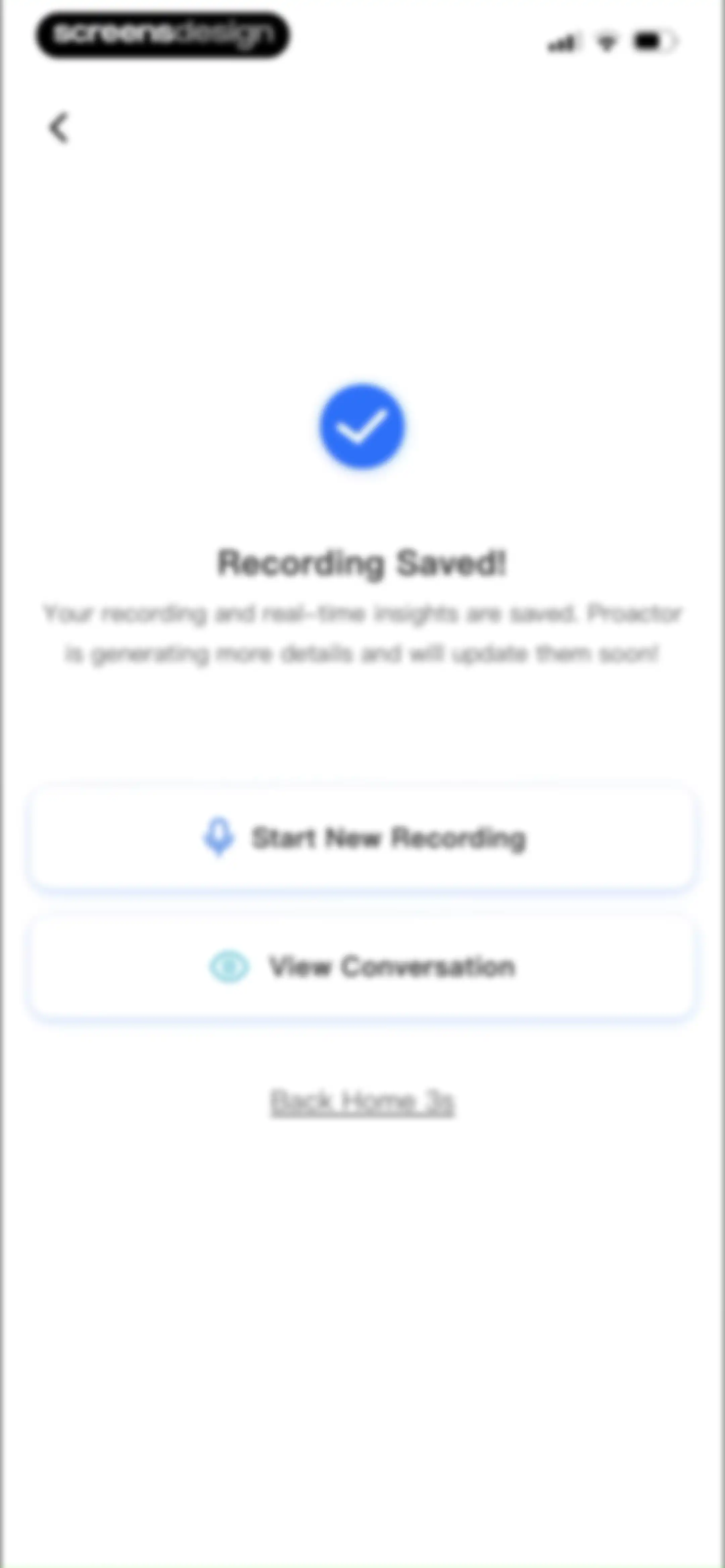 Proactor AI – Note Taking screen 17