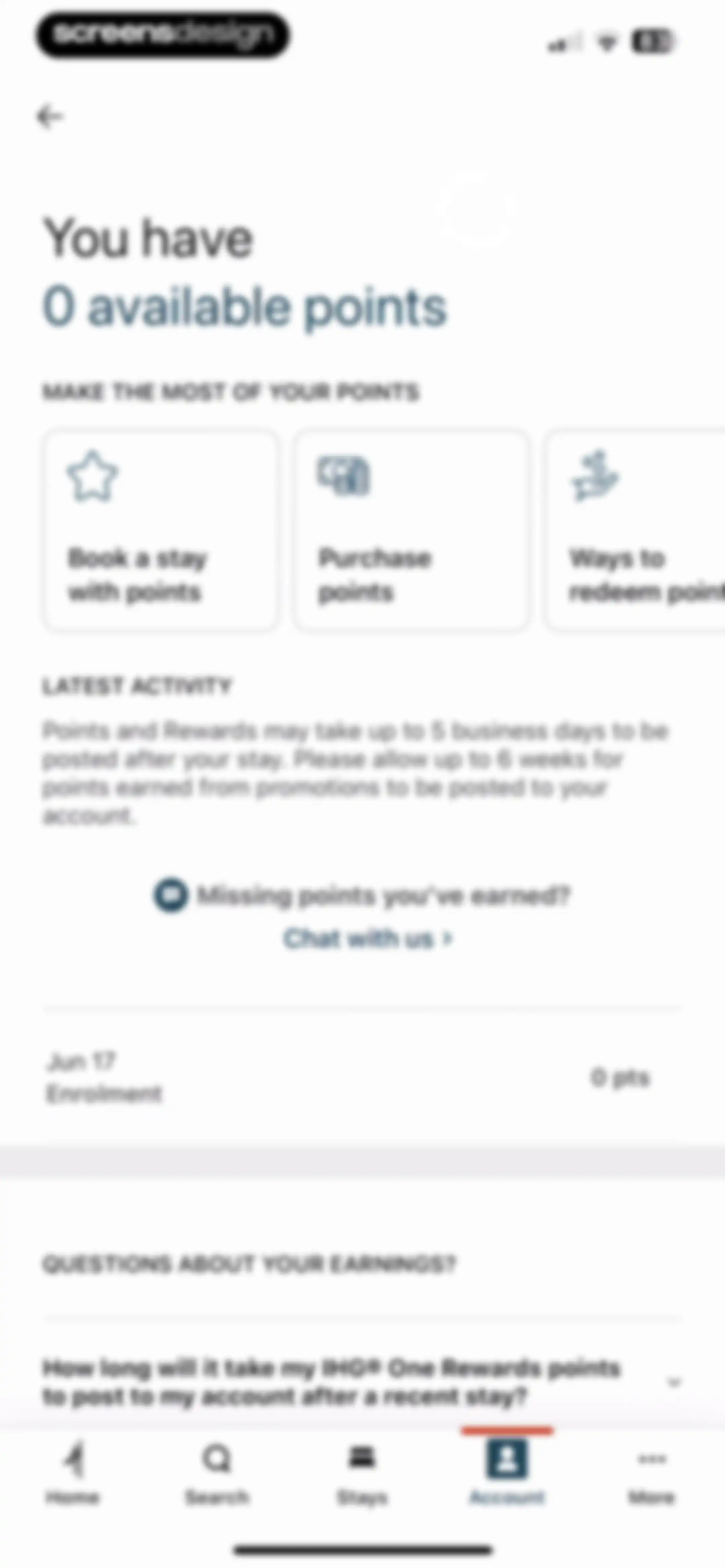 IHG One Rewards: Book Hotels screen 153